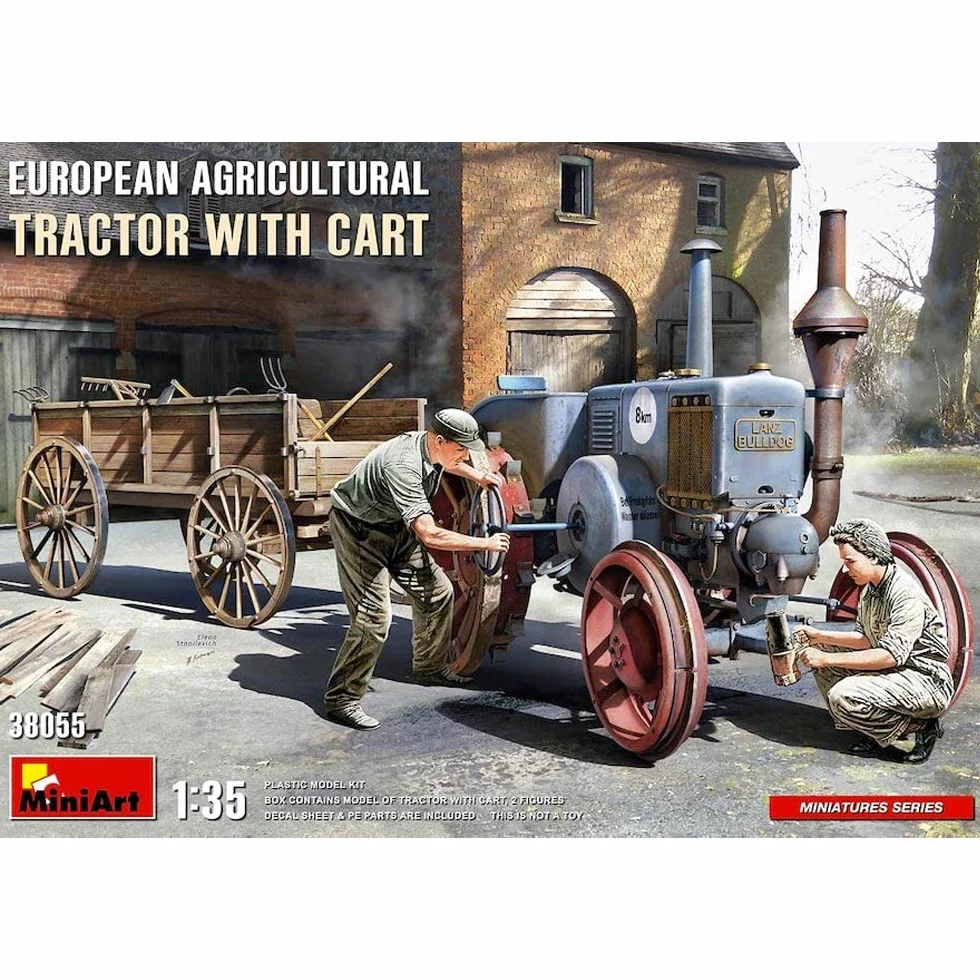MiniArt 1:35 - Tractor agrícola europeo con carrito