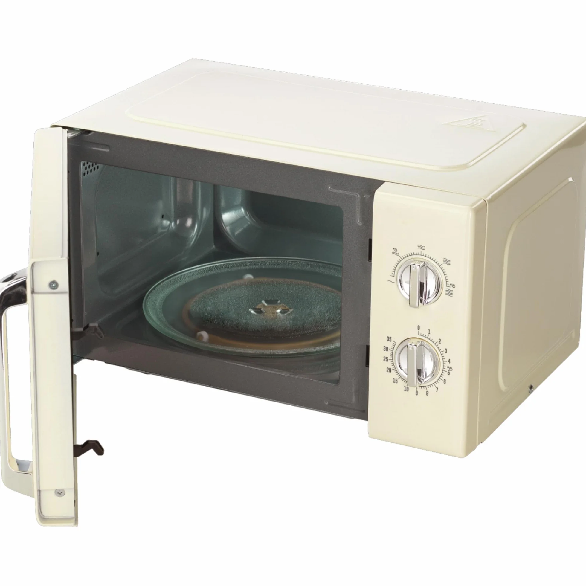 Gorenje MO20E1HRL Microondas, 20 litros, 700 W, AquaClean, Temporizador, función de descongelación, 5 modos, protección infantil, blanco/retro