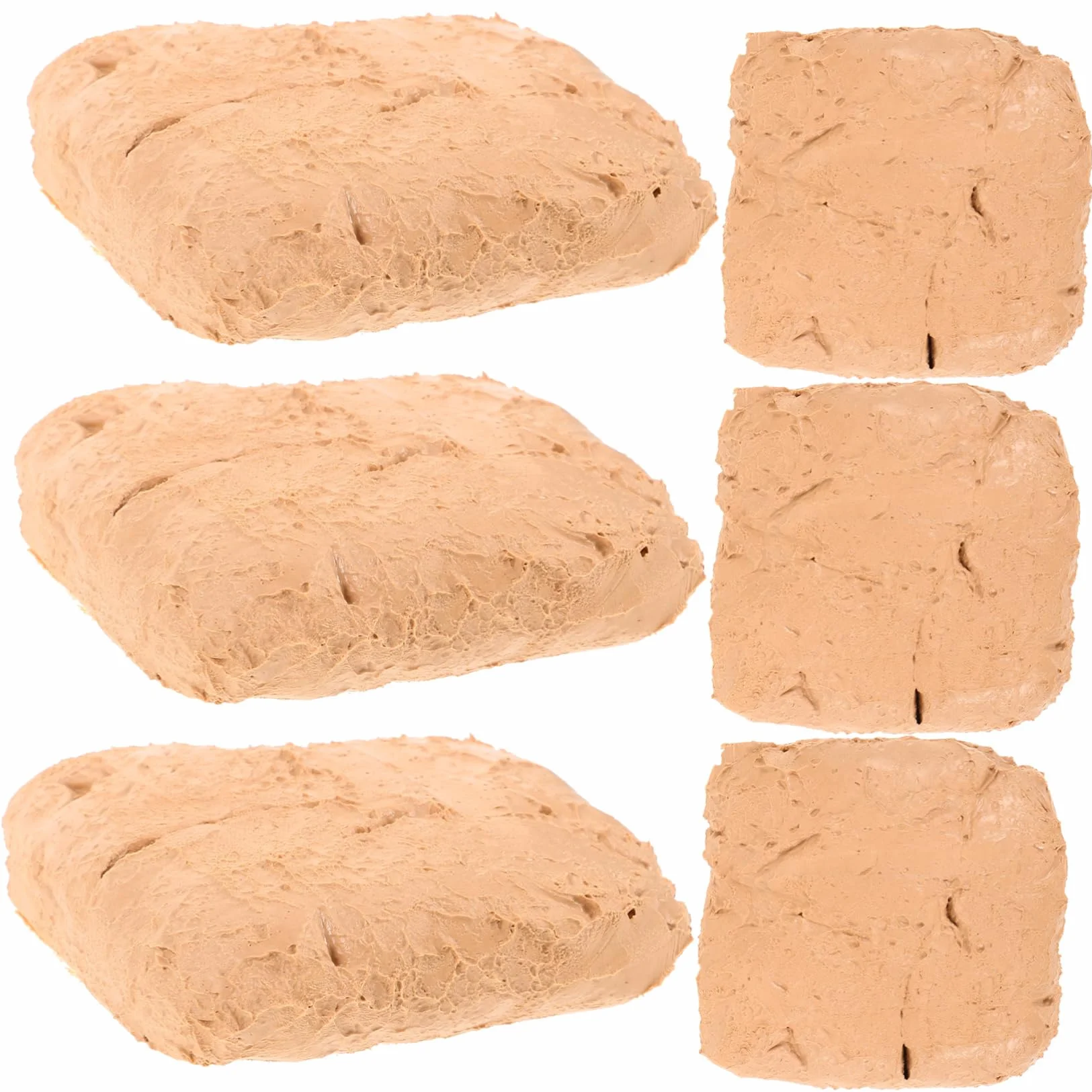 Arcilla de Modelar 6 Piezas Abs Beige para Manualidades | Secado al Aire, Textura Suave y Firme, 200g por Bolsa, para Principiantes en Modelado