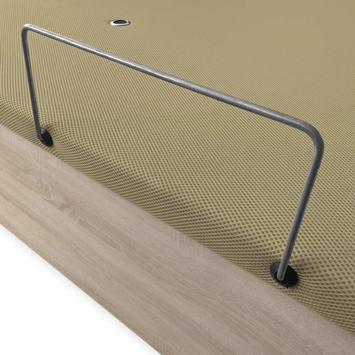 amuéblate Online - Canapé Abatible Extra Reforzado Gran Capacidad con Tapa Transpirable, Esquinas Redondeadas, 135 x 190, Cambria
