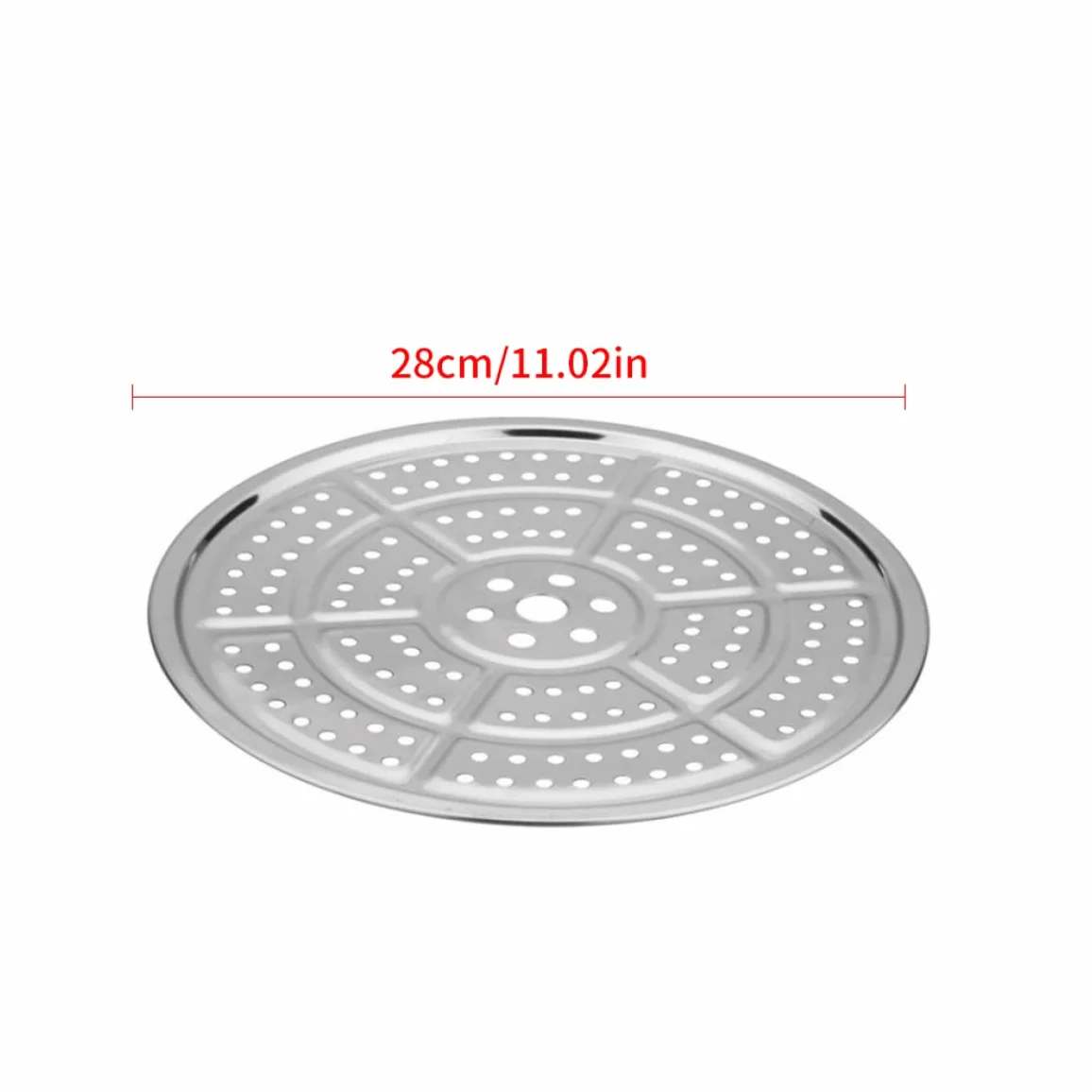 2 Pack Rejilla para Conservas de Acero Inoxidable, 11" Redonda para Presión