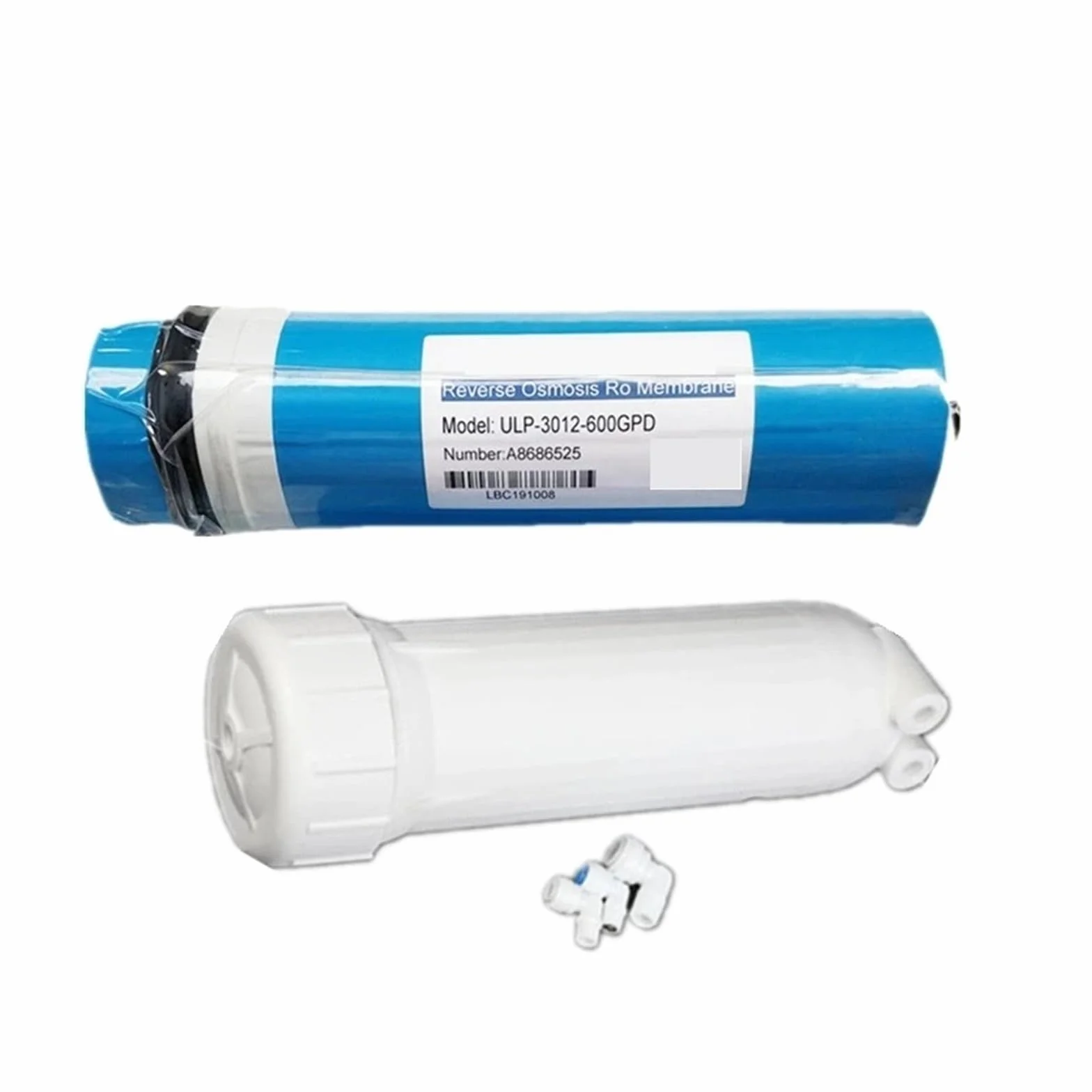 Filtro de agua de membrana de ósmosis inversa de 600 gpd 3012-600, sistema de ósmosis inversa con carcasa de 1/4, enlaces rápidos Debajo del fregadero