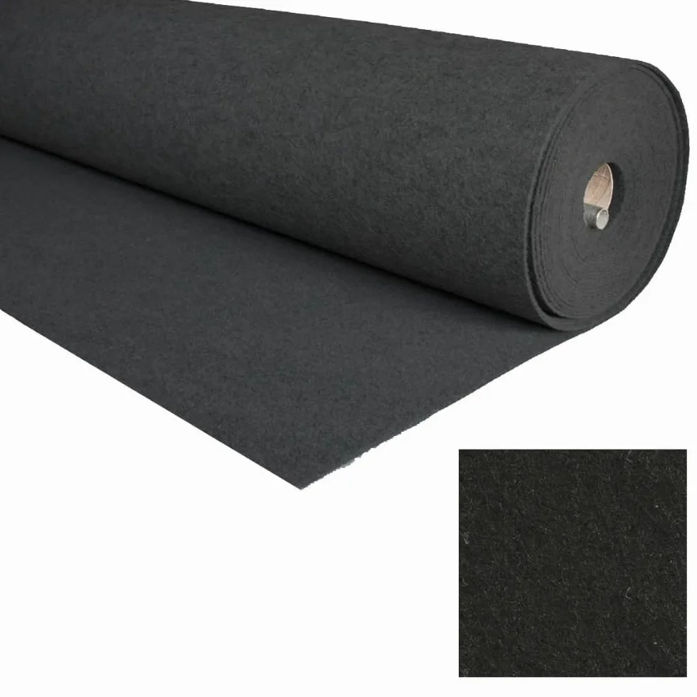 Alfombra Ferial | Moqueta por Metros Decoracion Pasillo, Bodas, Eventos | Moqueta Ferial Disponible en Varias Medidas | Color: Negro (20m x 100cm)