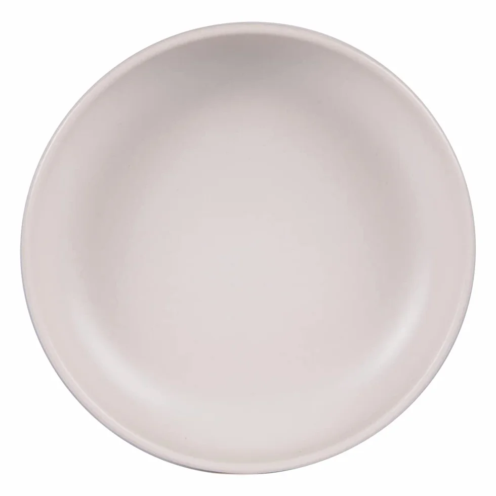Table Passion - Plato hondo 22 cm, uno beige reactivo (lote de 6)