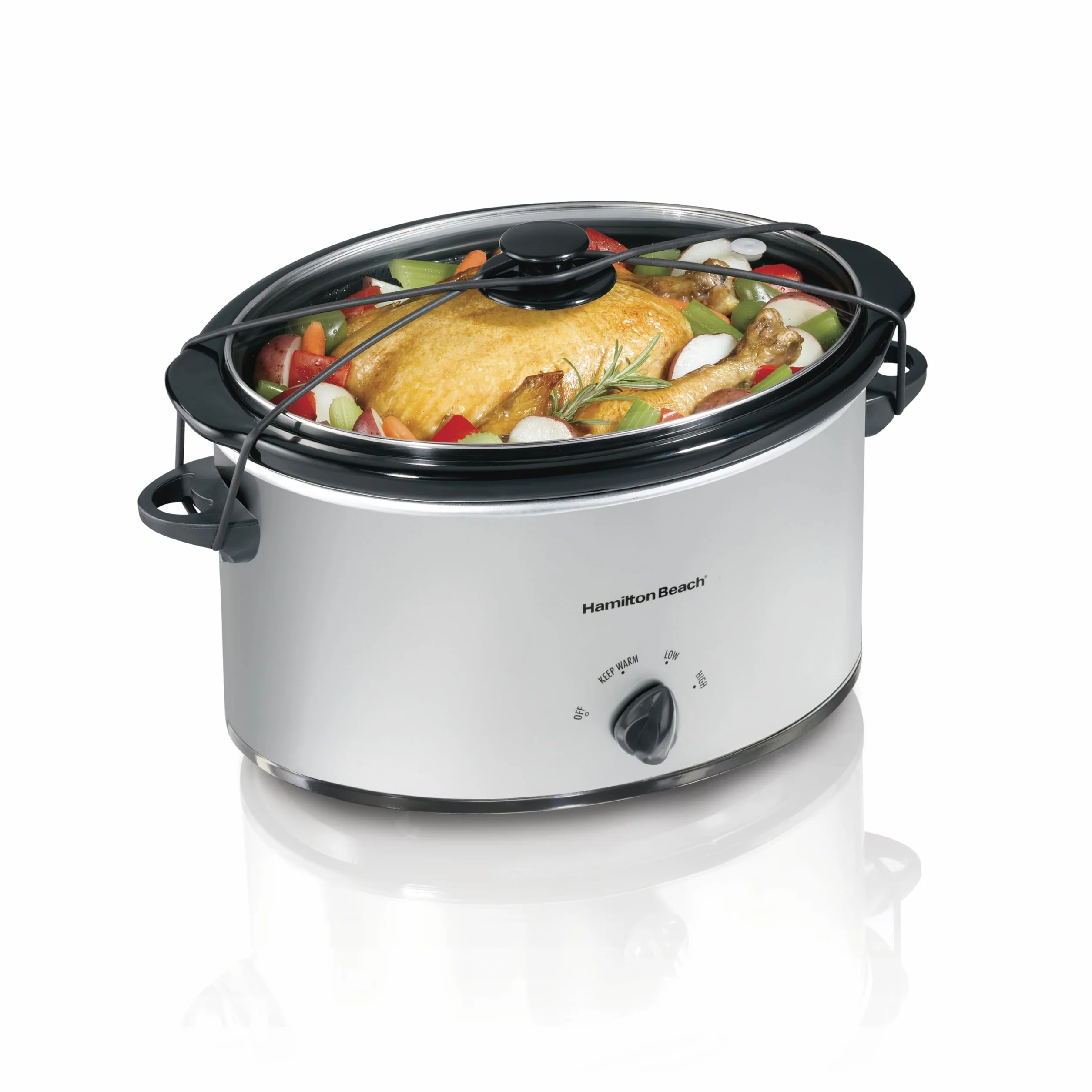Hamilton Beach 33176 6.62L Acero Inoxidable Olla de - Cocción Lenta (Acero Inoxidable)