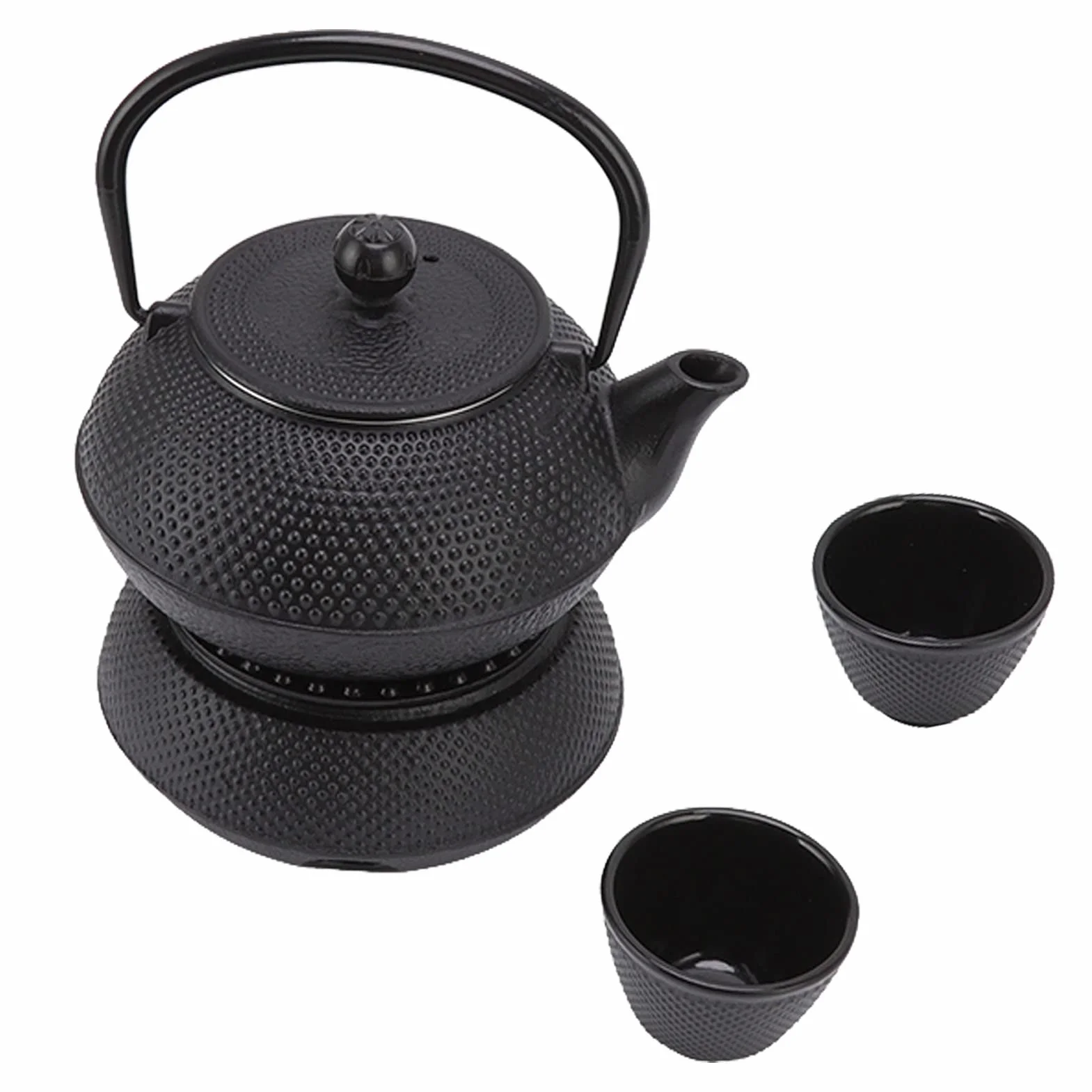 Juego de Tetera de Hierro Fundido, Diseño Lujoso, Duradera, Ahorro de Energía, para Amantes del té, 800ml