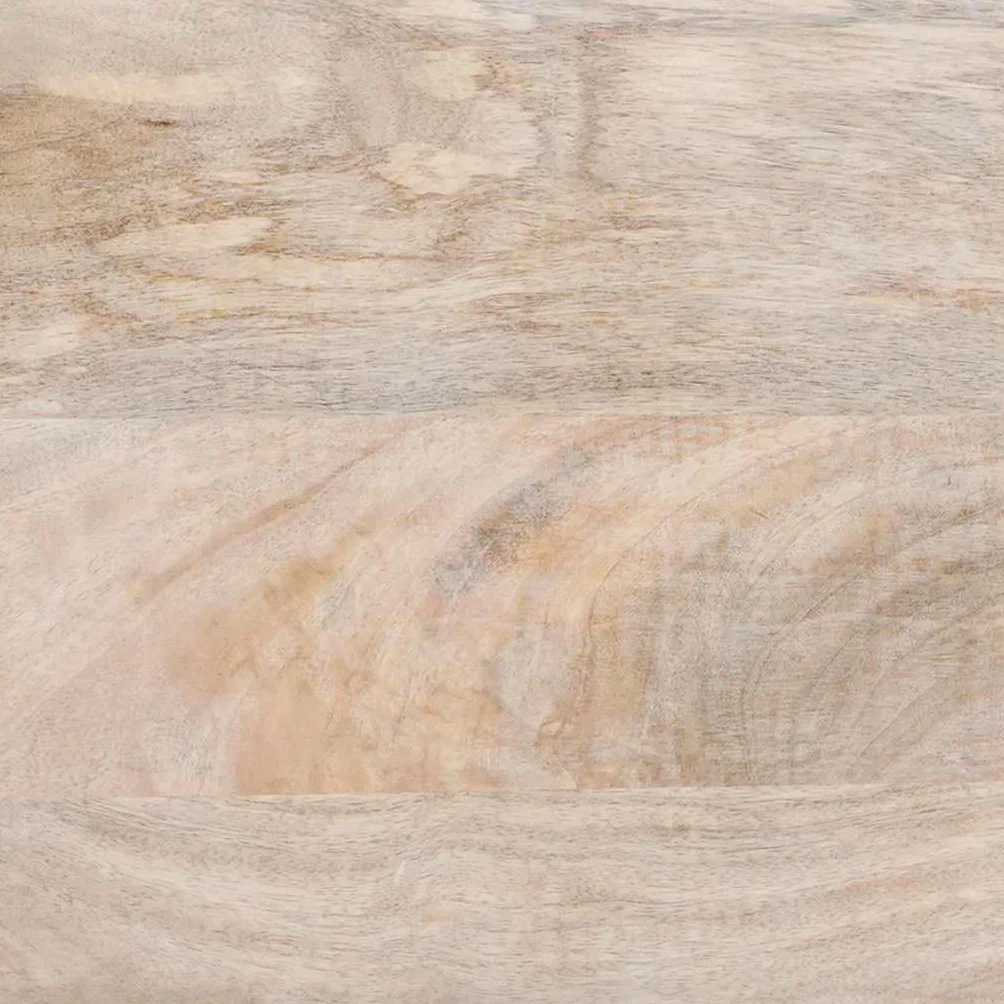 vidaXL Vitrina 60 x 33 x 75 cm Madera Maciza de Mango Blanco
