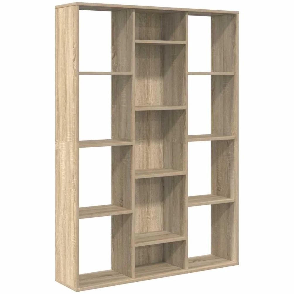 vidaXL Divisor Espacio/Estantería Contrachapada Decoración Interior Casa Diseño Elegante Clásica Duradera Robusta Color Roble Sonoma 100x24x140cm