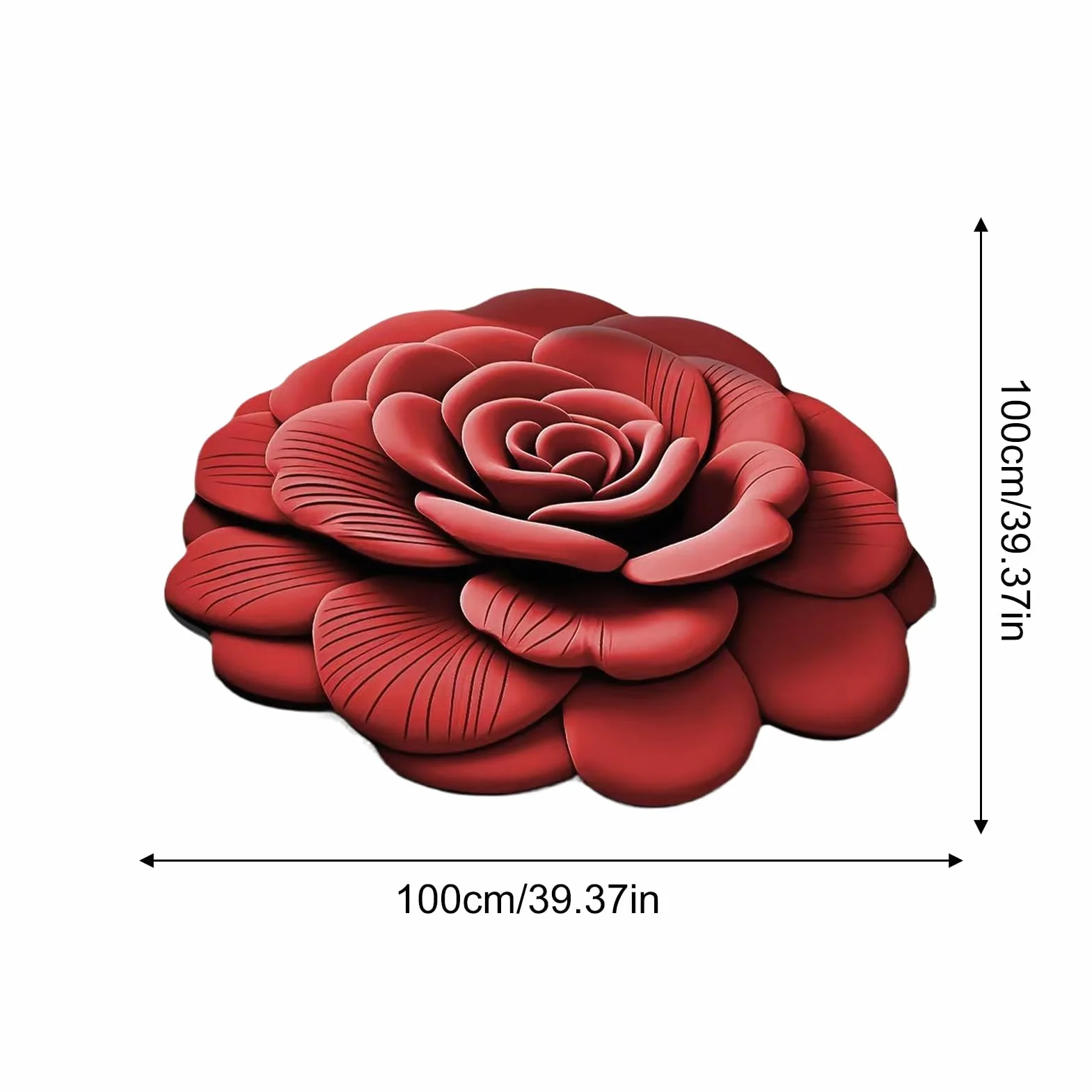 Alfombra De Baño Antideslizante De Felpa Suave Estampado Floral 3D | Tapete Multiusos para Entradas Pasillos y Salón