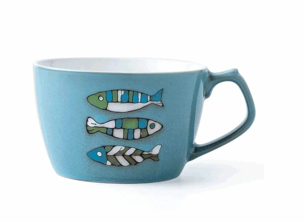Tazas de Té Tazas Desayuno Taza De Café Vintage XL De 650ML, Juego De Cuchara De Taza De Café De Cerámica, Taza De Desayuno for Microondas, Taza De Bebida Multifuncional Tazas Tazas de Cafe ( Color :