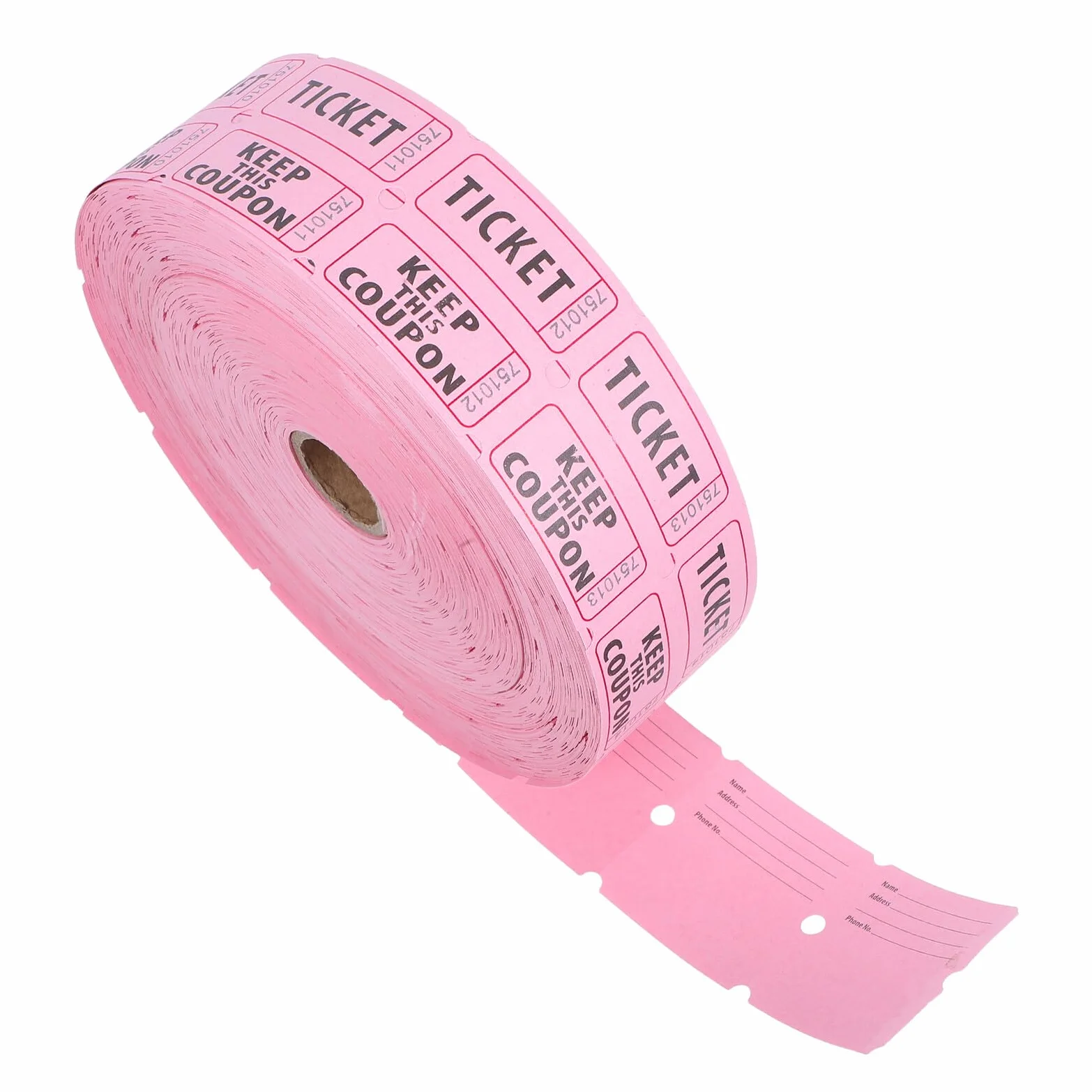 SOLUSTRE Boletos Para Rifas De Papel Rollo De Boletos Para Fiestas De Cumpleaños y Festivales Obsequios Accesorios Para Eventos Rollo