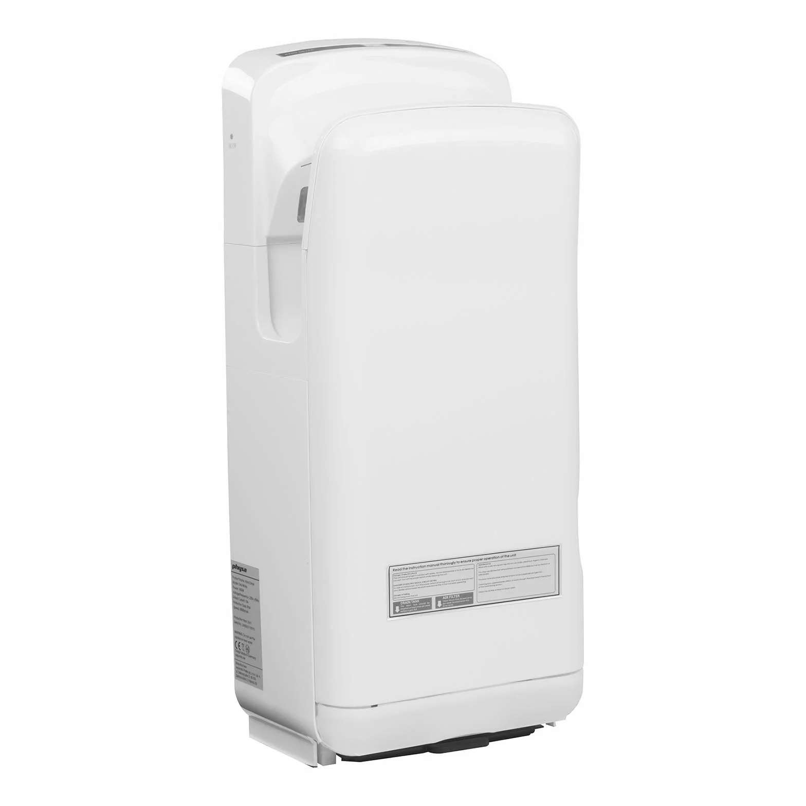 Physa ORIA White Secador de Manos Eléctrico Automático (Tiempo de Secado máx.: 5-7 s, Potencia de 1650 Watt, Flujo de Aire: 86 m/s)
