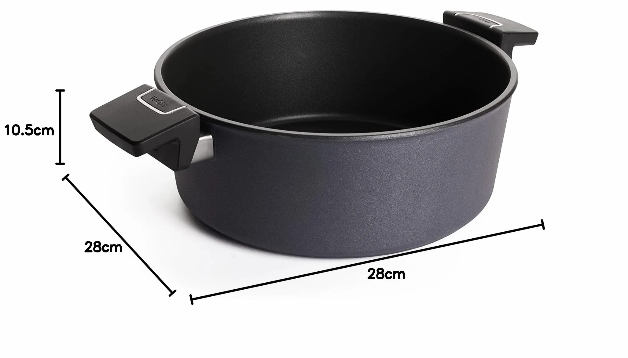 Woll 828dpi Diamond Lite Cacerola de Acero Fundido para inducción, Volumen 5,5 L, diámetro 28 cm, 10,5 cm de Alto