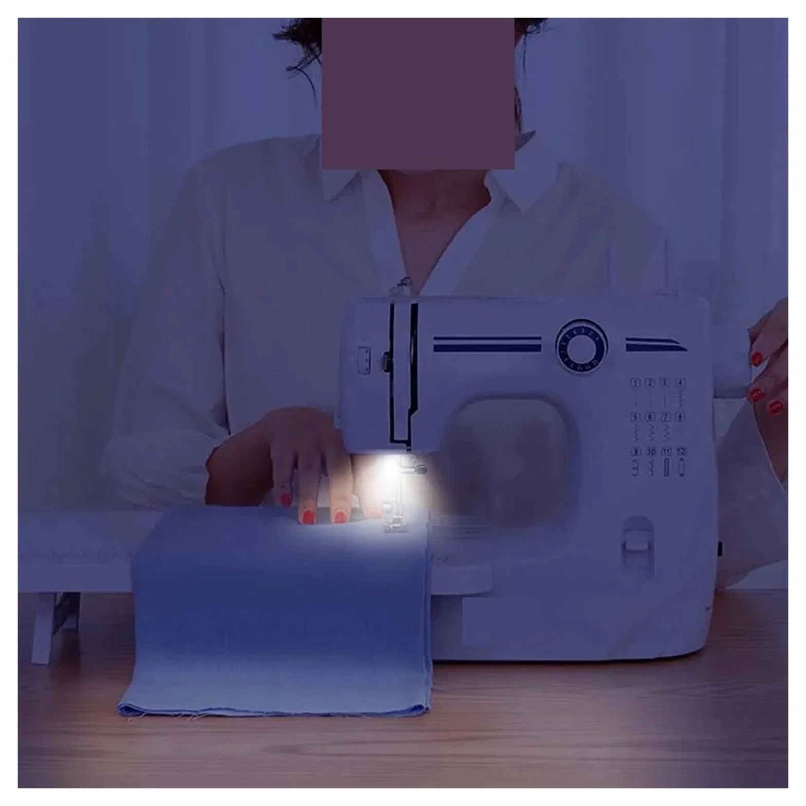 Máquina De Coser Doméstica Portátil UFR-608A, Mini Multifunción 6V/9W, Gruesa Con Pedal Eléctrico