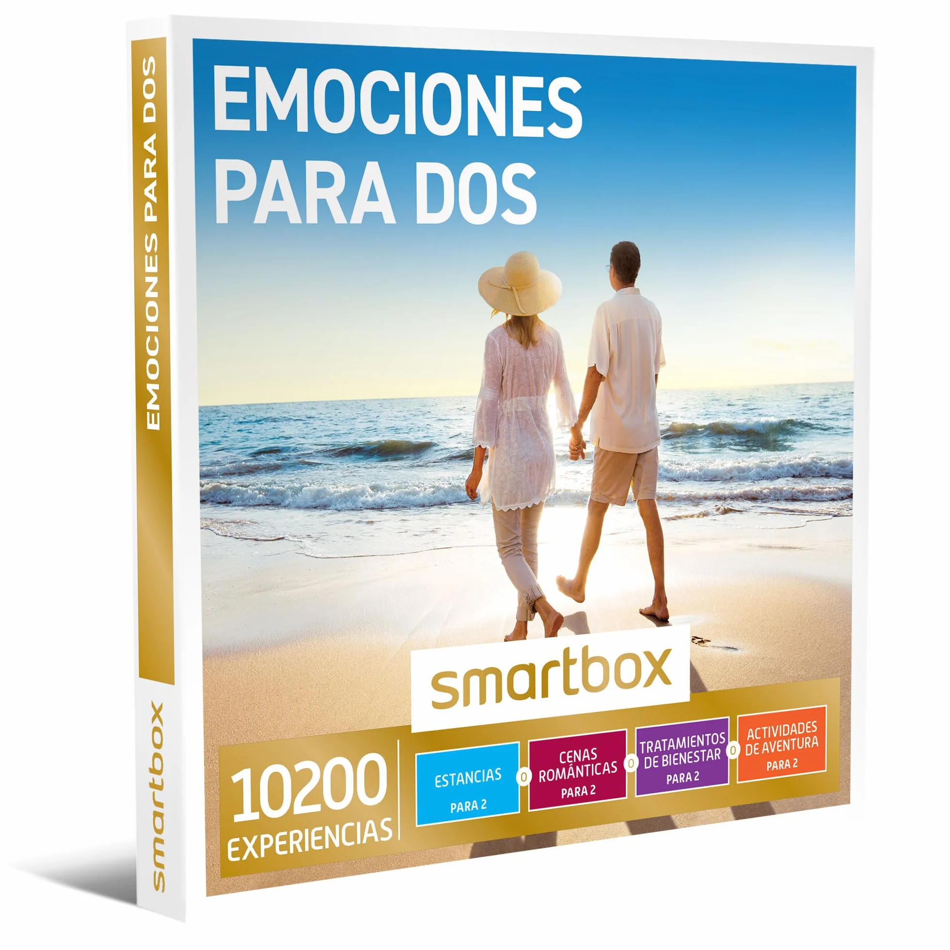 Smartbox - Caja Regalo Emociones para Dos - Idea de Regalo Padres - 1 Experiencia de Estancia, Cena, Bienestar o Aventura para 2