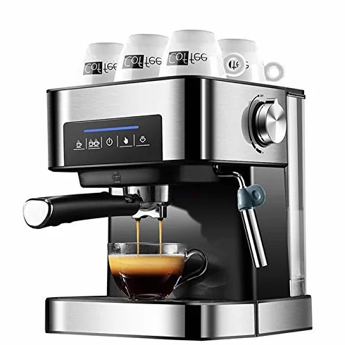 DieffematicKF Cafetera Máquina de café, Hogar pequeña máquina de café, de extracción automática de Flor de Vapor Leche vaporizador