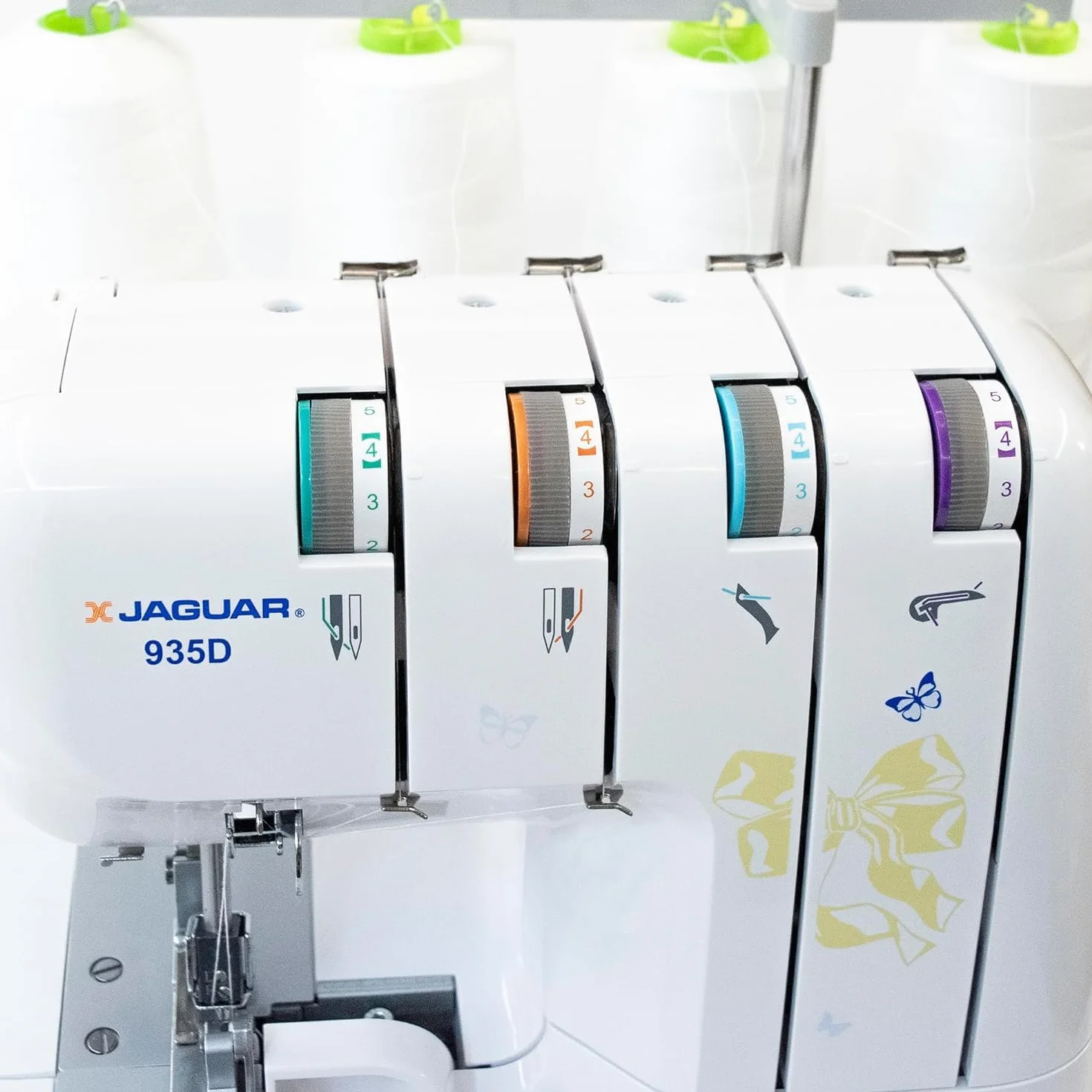 Jaguar 935D Serger, máquina de coser overlock, incluye paquete de accesorios grande
