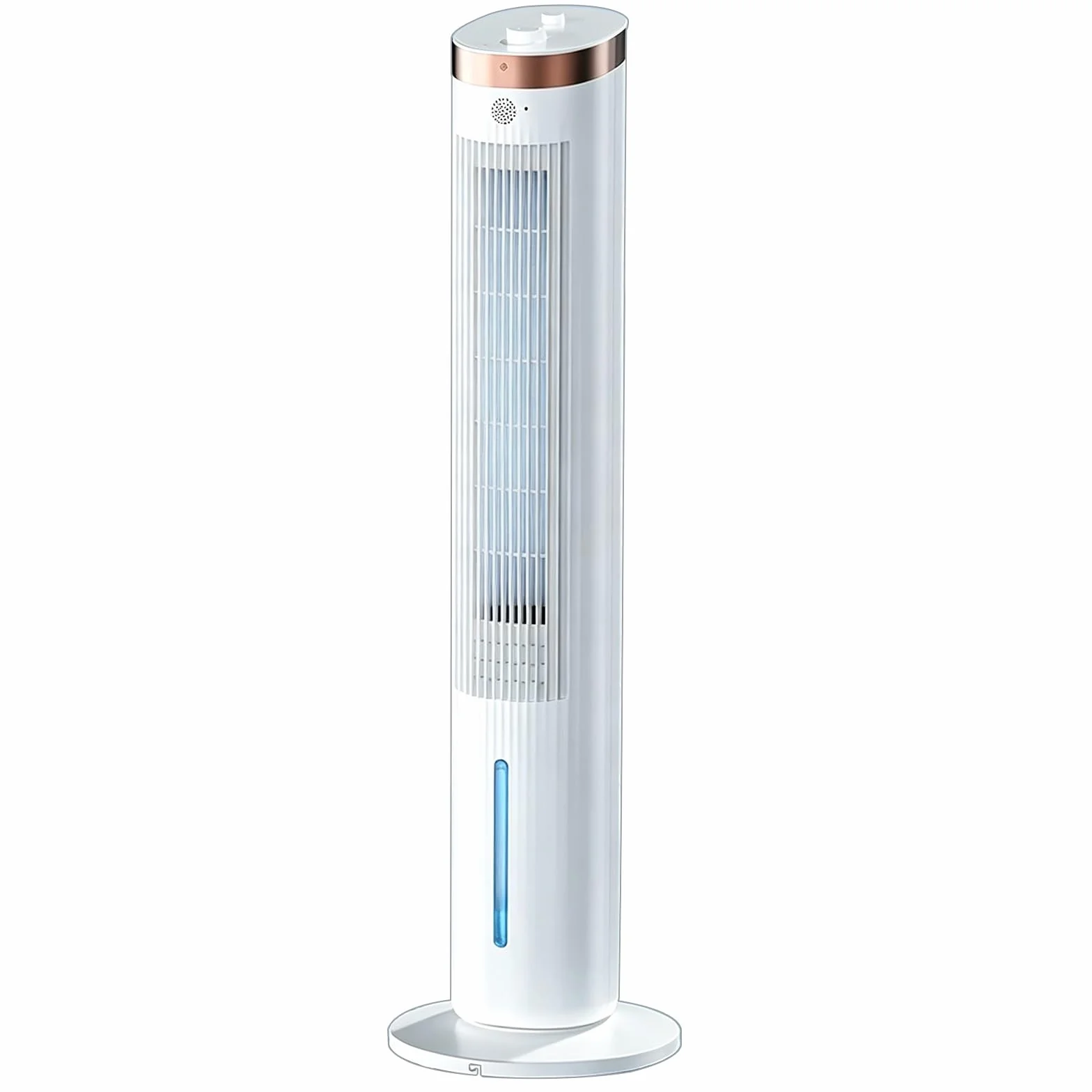 Ventiladores de Torre, 60W Ventilador Columna Refrigerante, Oscilación 70° | Ventilador de Pie Torre, Altura 106cm, 3 Velocidades, Enfriamiento con Cristales de Hielo, para Dormitorio