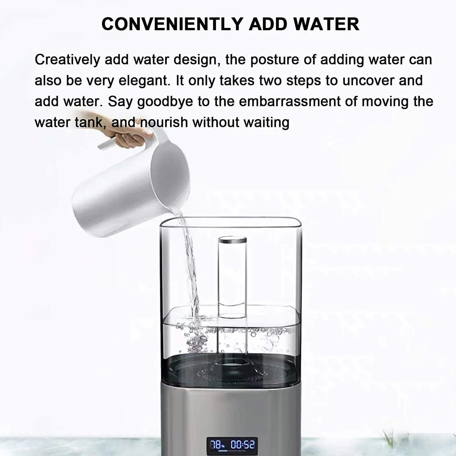 5.5L Humidificadores de niebla frescos, humidificadores de susurros y silenciosos para el dormitorio, fácil de limpiar y controlar el humidificador de aire, apagado automático, con control remo