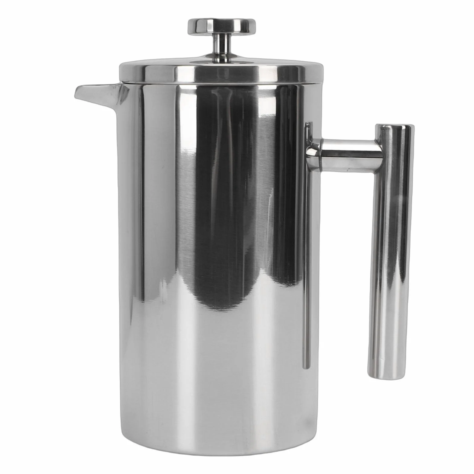 de Prensa Francesa de Acero Inoxidable, con Aislamiento de Doble Pared a Prueba de Herrumbre, café Puro y Fuerte, té Caliente y Chocolate, Mantiene Caliente la Leche Espumosa, (1000ml)