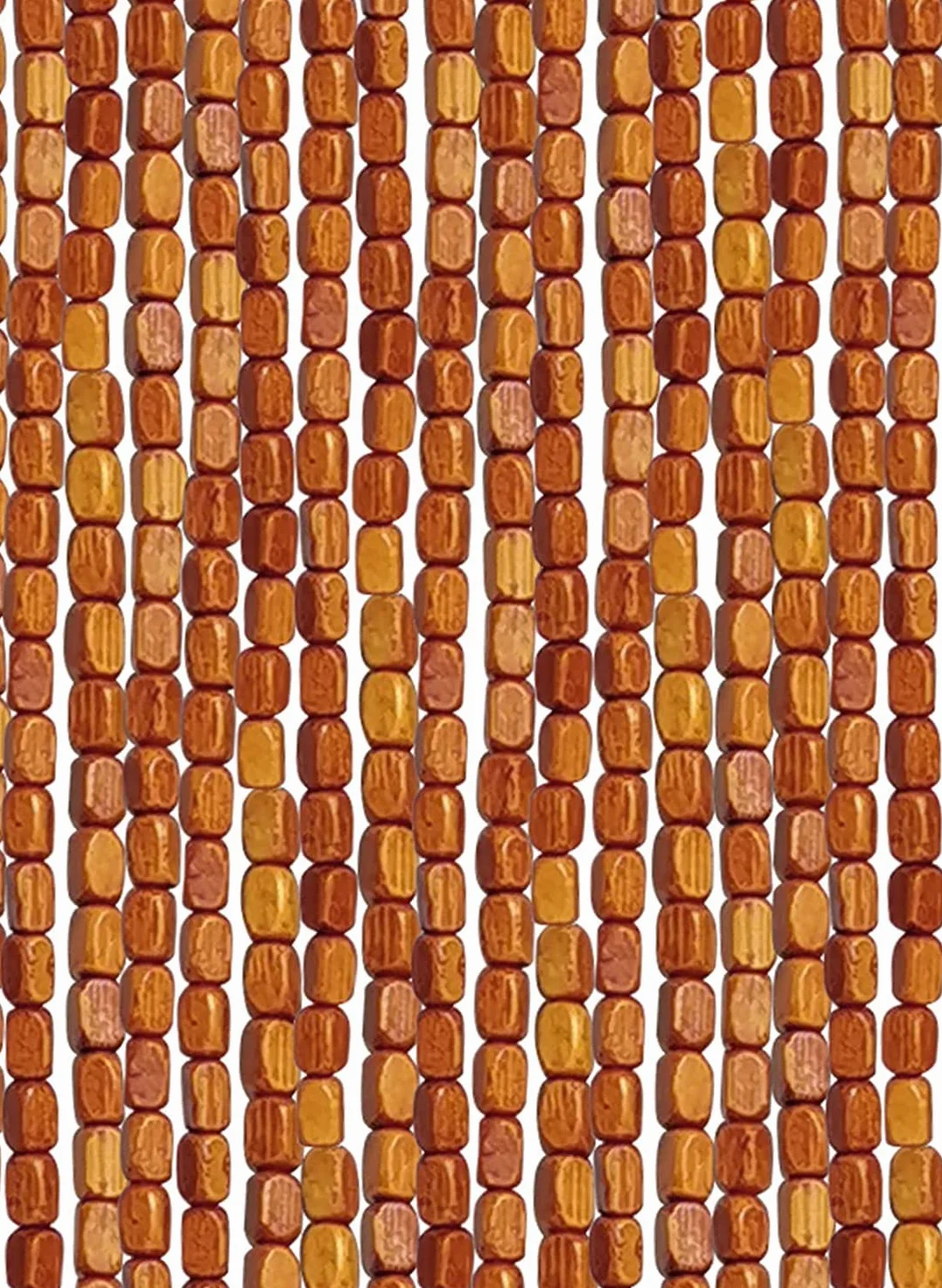 Cortina de Cuentas de bambú Natural, mosquitera divisoria de Puerta de 50 hebras, Personalizable de 50x200cm, Elegante decoración para Ventana y Pasillo, Accesorio ecológico para el hogar.