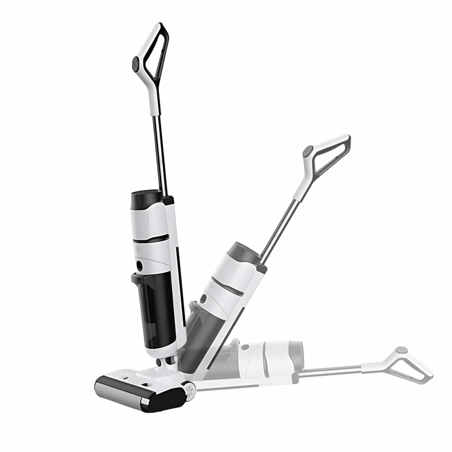 Depurador de pisos, aspiradora inalámbrica inteligente, limpiador de suelos multisuperficie para madera dura, azulejos, alfombras, autopropulsado, limpieza de bordes de 0.1 pulgadas, silencioso, no