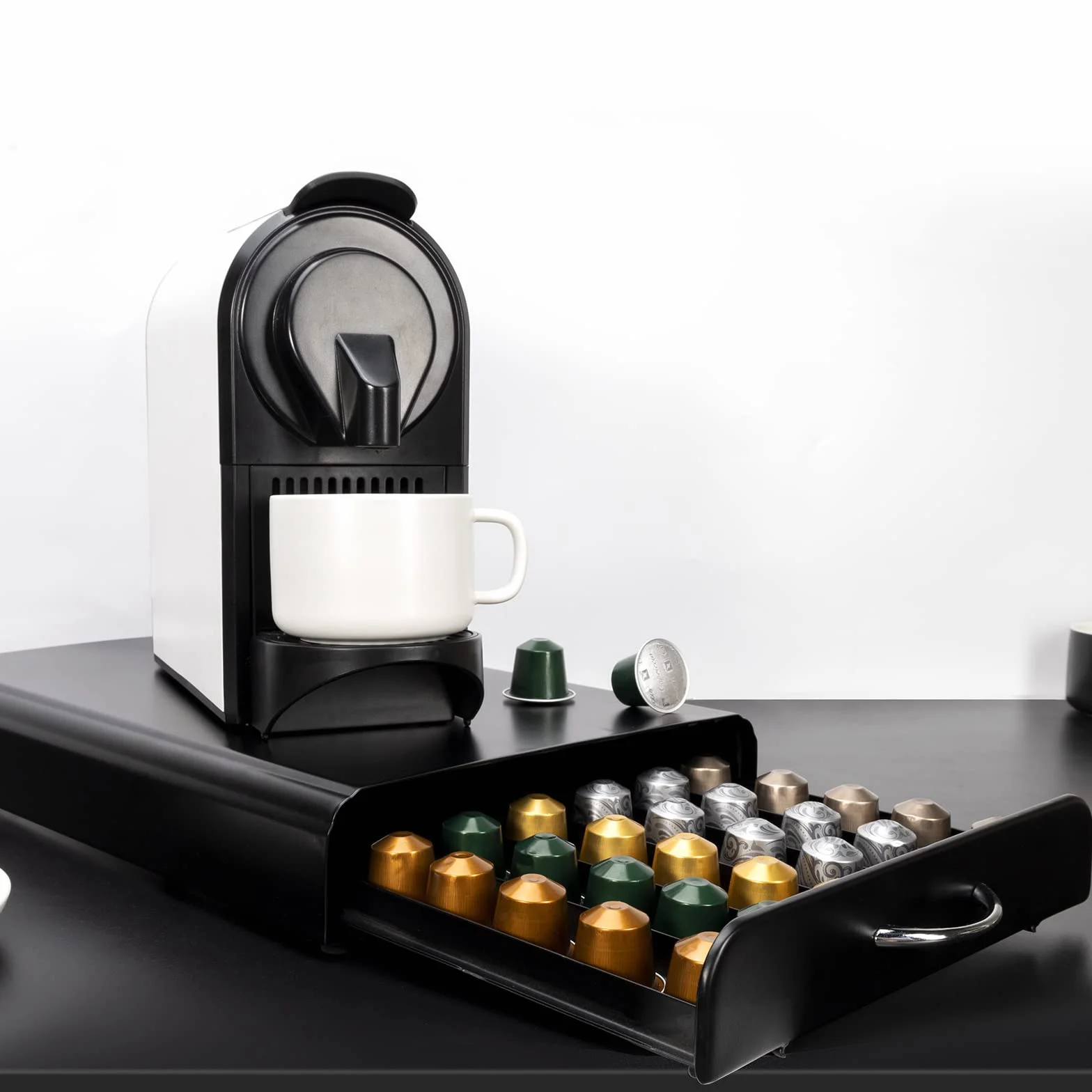 Cajón para Almacenar Cápsulas de Café 60 cápsulas Organizador Dispensador