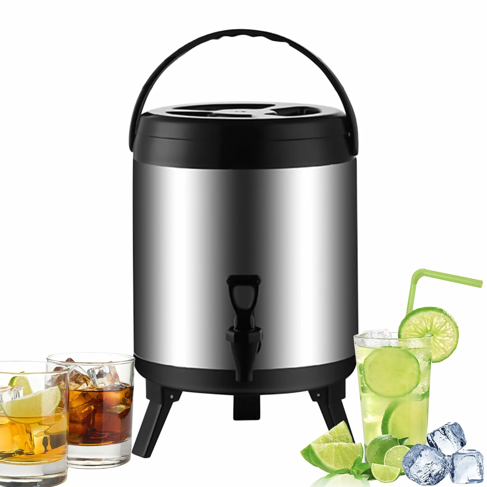 Dispensador De Refrescos Para Servicio Y Jarra Para Bebidas Heladas | Recipiente hermético portátil para agua Equipo De Servicio Bebidas Camping Picnic Playa Viaje Y Vacaciones Verano