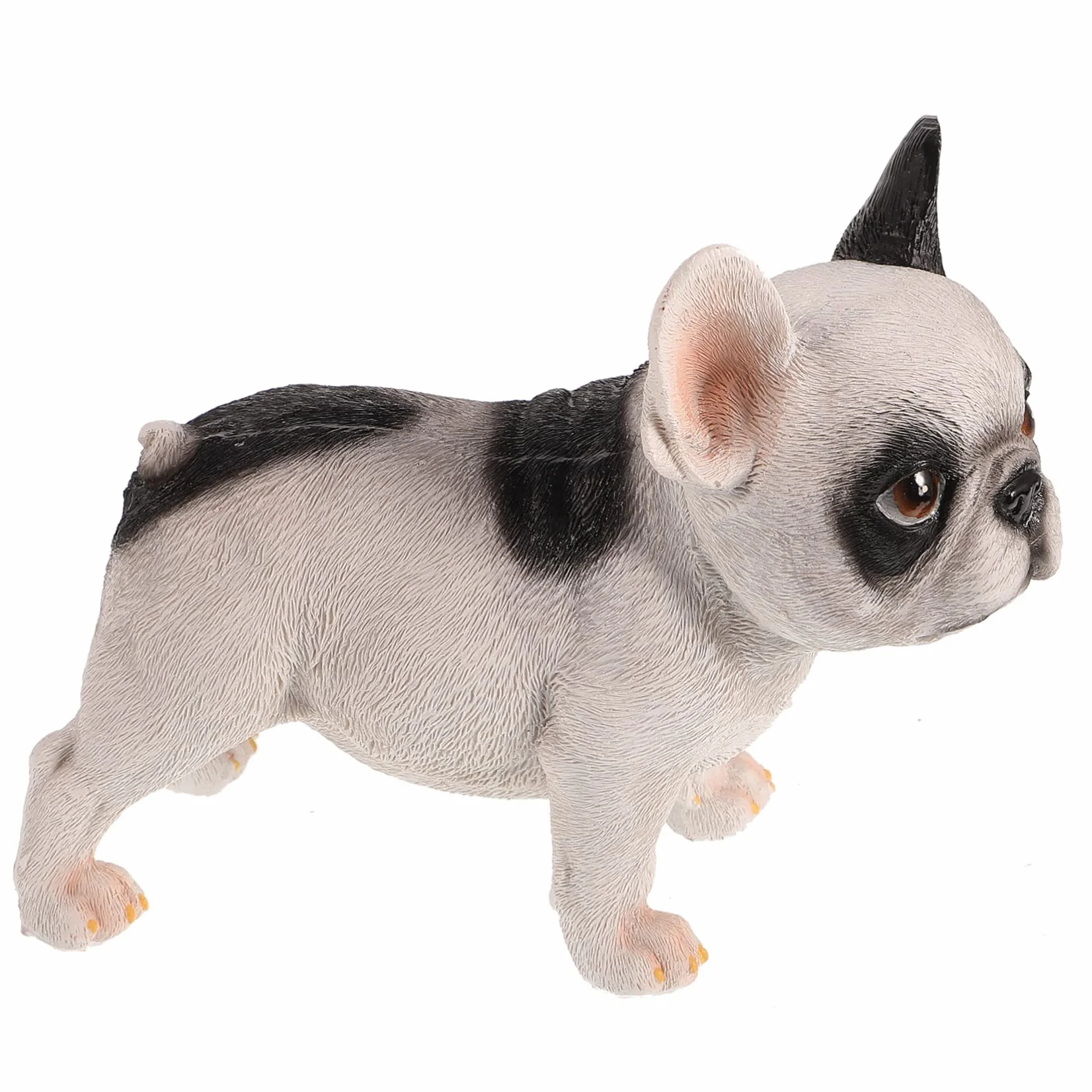 Estatua De Resina De Bulldog Realista para Jardín y Decoración del Hogar Figura De Perro Resistente para Exterior Interior Adorno para Sala Oficina y Regalo