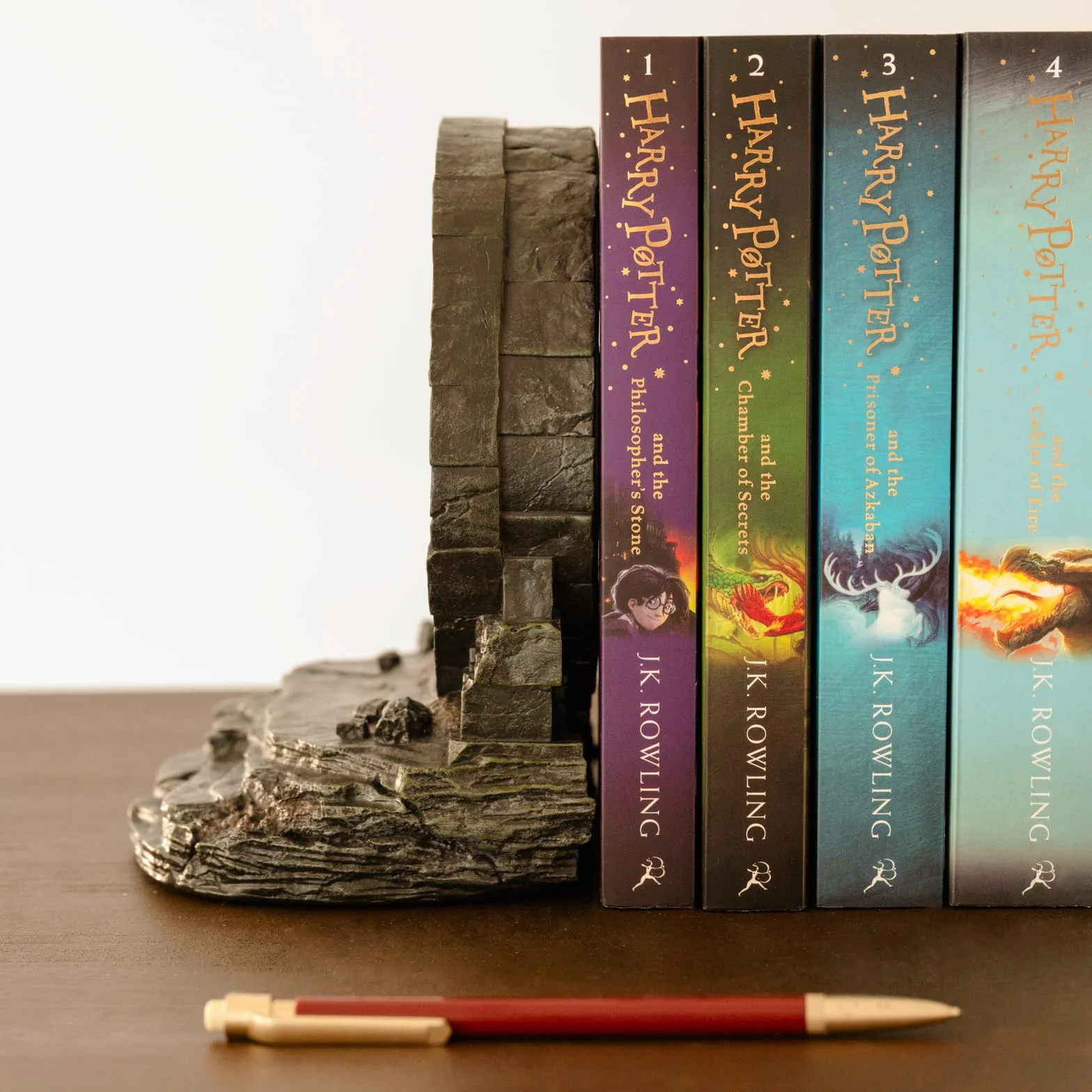 Sujetalibros Harry Potter - Soporte libros : Harry Potter regalos : Harry Potter decoracion Camara de los secretos | Sujetalibros originales : Decoración estanteria libros : Merchandising harry potter
