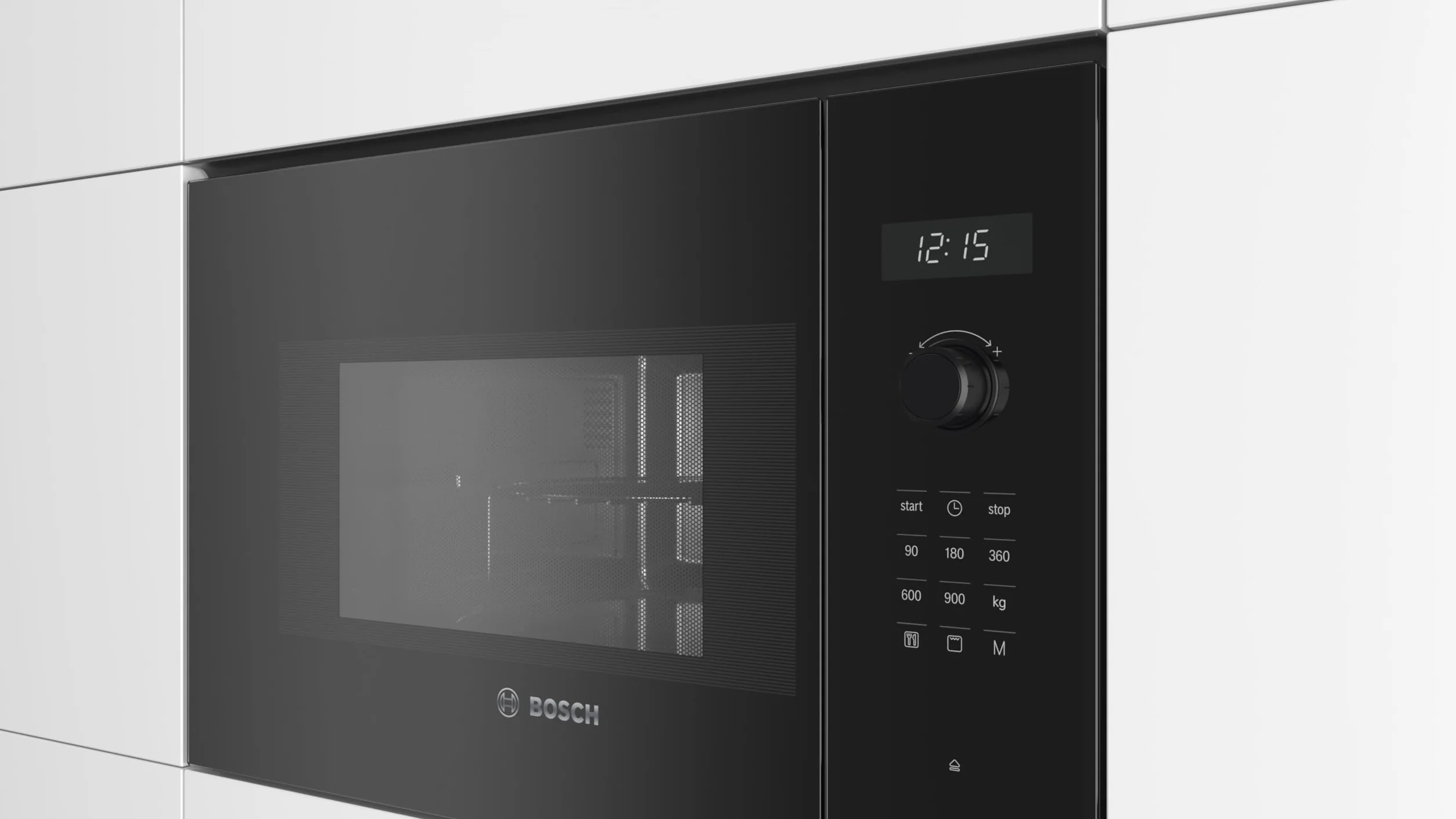 Bosch Microondas Integrable 60 cm 25 L Grill Negro BEL554MB0