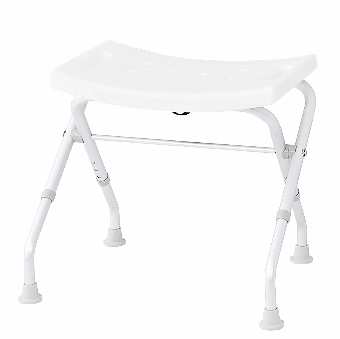 Ridder A0050301 - Taburete Plegable para el baño, Color Blanco