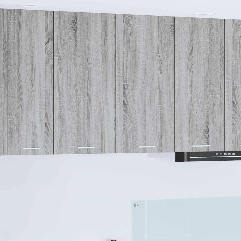 vidaXL Mueble Colgante con Almacenamiento Gris Sonoma 80 x 31 x 80 cm, Armario de Cocina Moderno, diseño Rectangular, Gran Espacio, Materiales Resistentes, Estilo contemporáneo, soluciones de hogar
