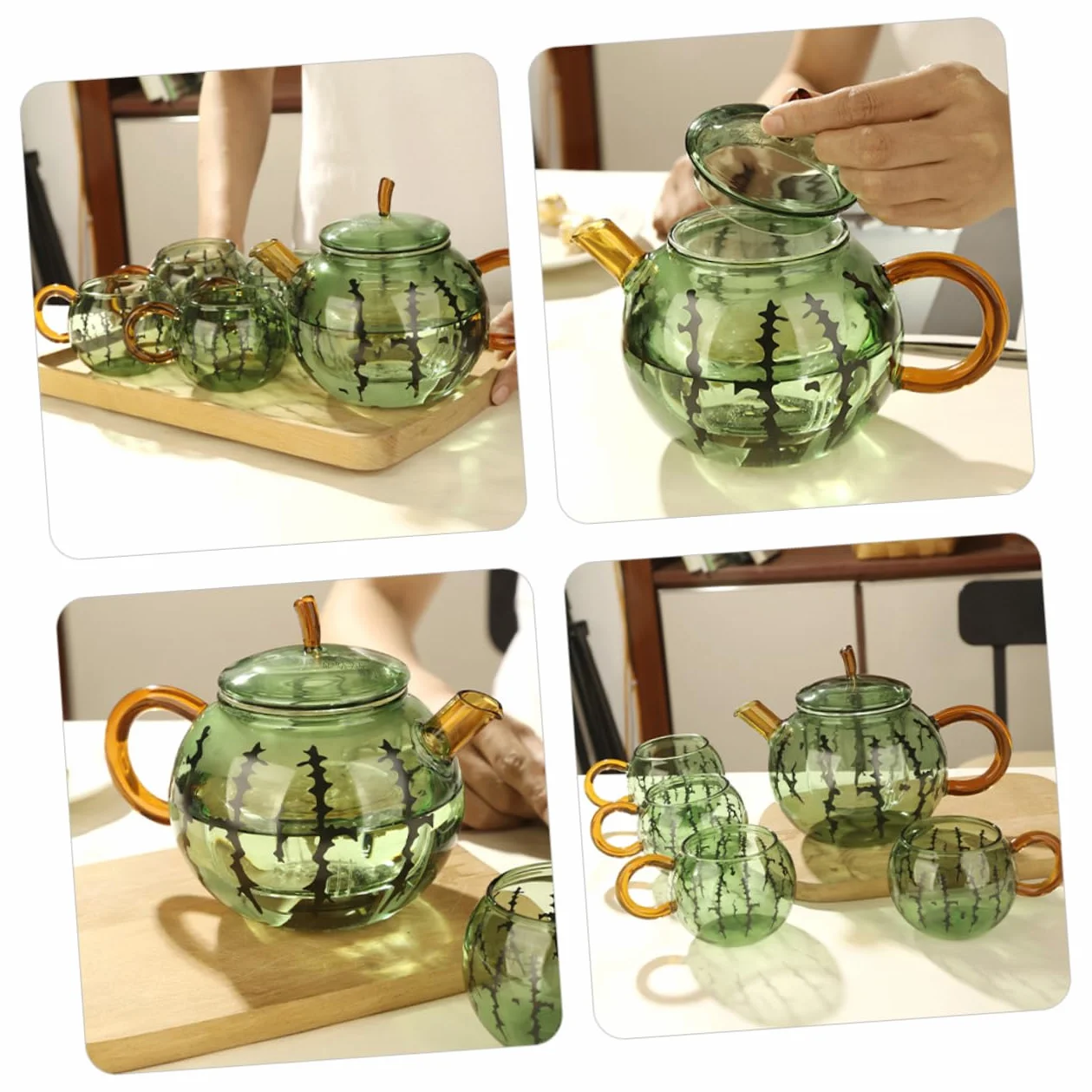 ABOOFAN Tetera De Vidrio Resistente Al Calor Pequeña Con Infusor Para Té Suelto Taza Incluida