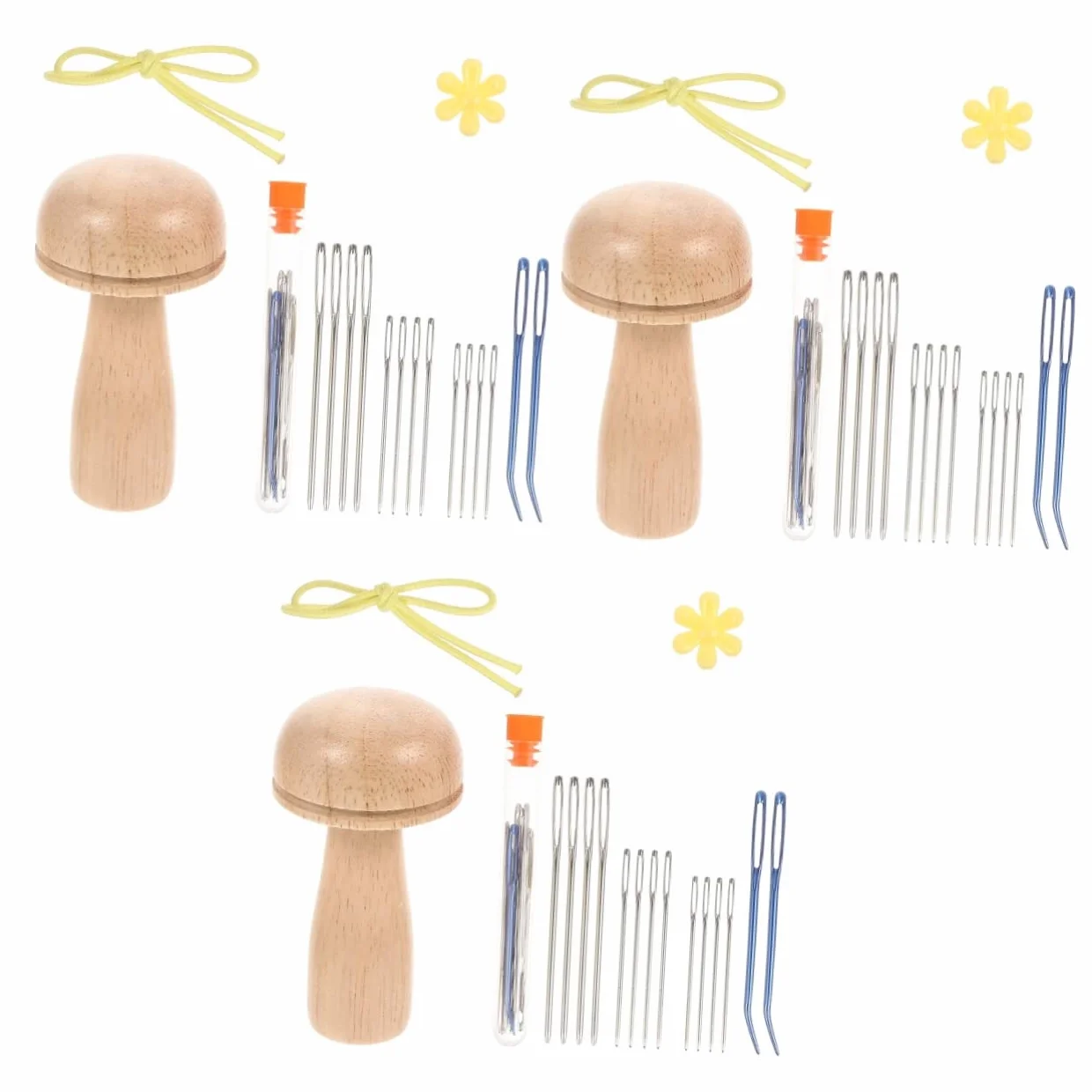 Ciieeo 3juegos Agujas De Tejer Profesional De Agujas Para Zurcir Herramienta Portátil Para Manualidades Costura Para Principiantes y Amantes Del Yarn Craft