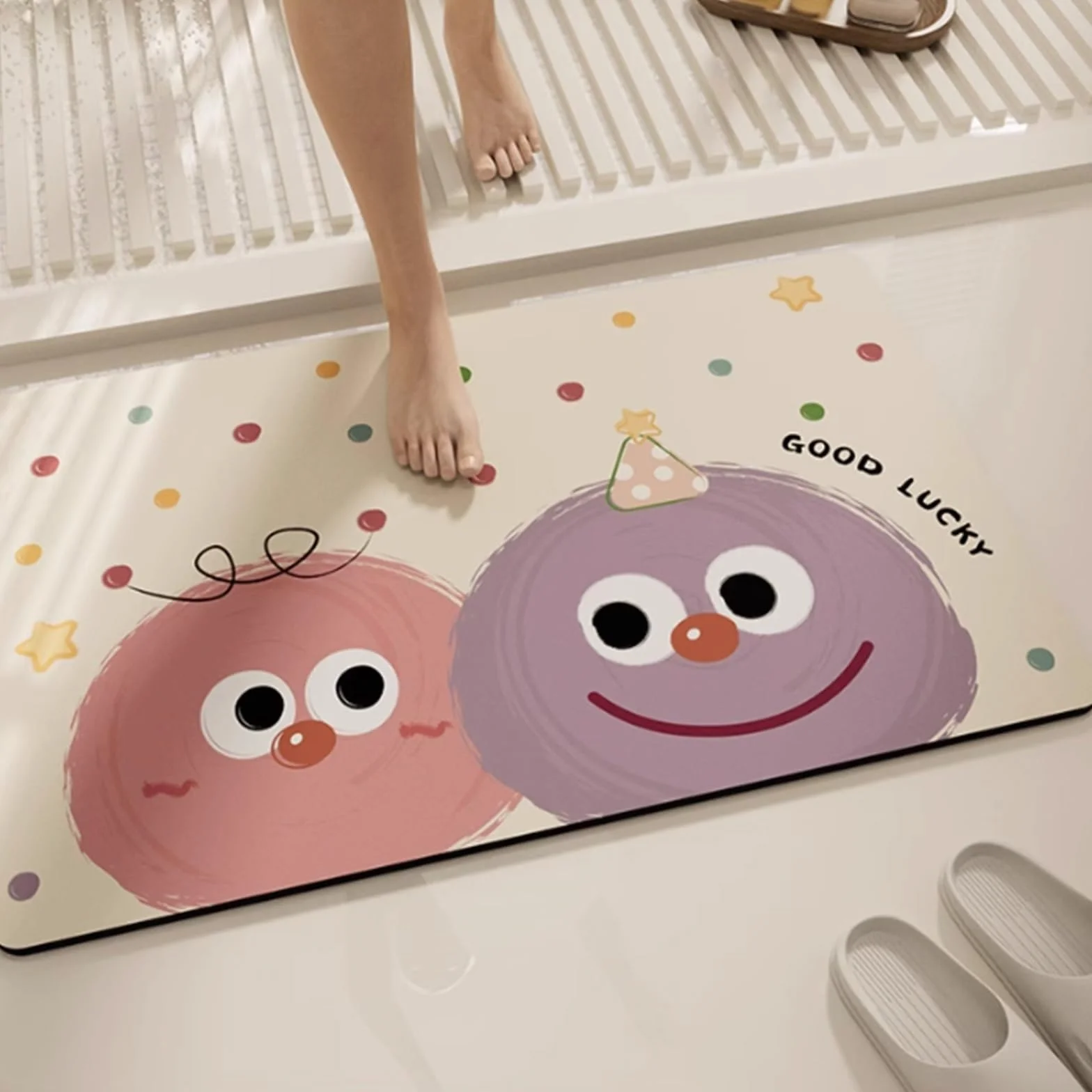 Alfombra Absorbente de Barro de Diatomeas, Alfombra Antideslizante para Bañera, Alfombras Lavables para El Suelo del Baño, El Cuarto de Baño, El Hogar y La Cocina(B,60x90CM)