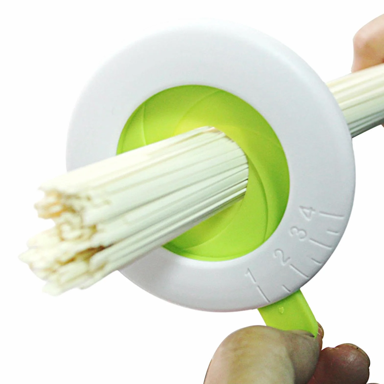 Herramienta de medición de pasta ajustable 7.8cm, dispositivo control porciones 1-4 raciones