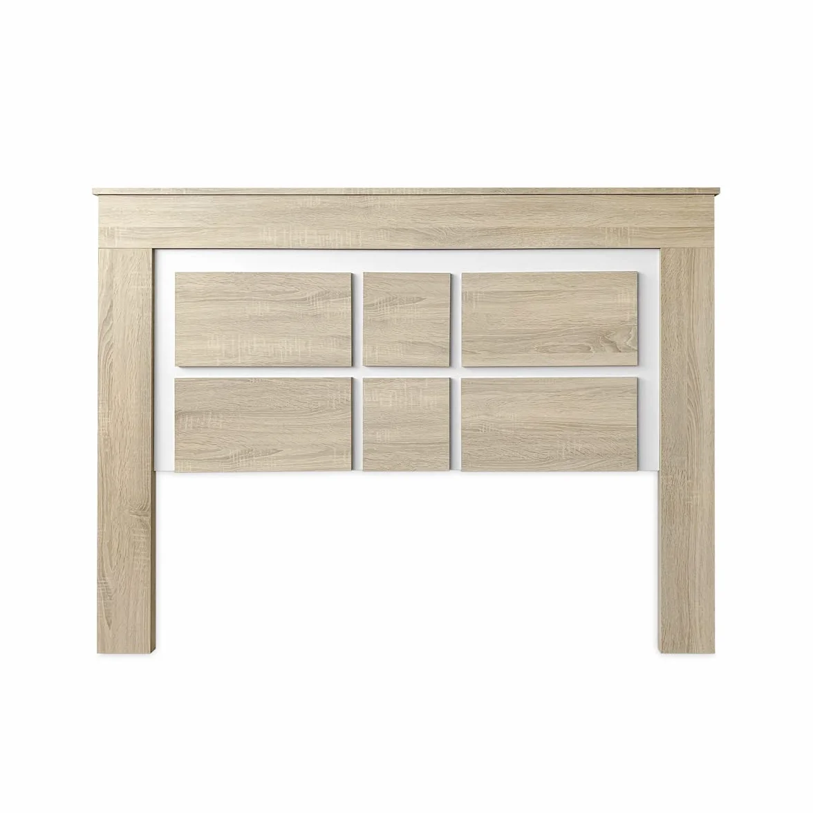 Duérmete Online - Cabecero Nórdico Omabella de 160 x 120 cm | Práctico y Elegante | Fácil de Montar, Colores Cambria y Blanco (para Cama de 135-140 o 160)