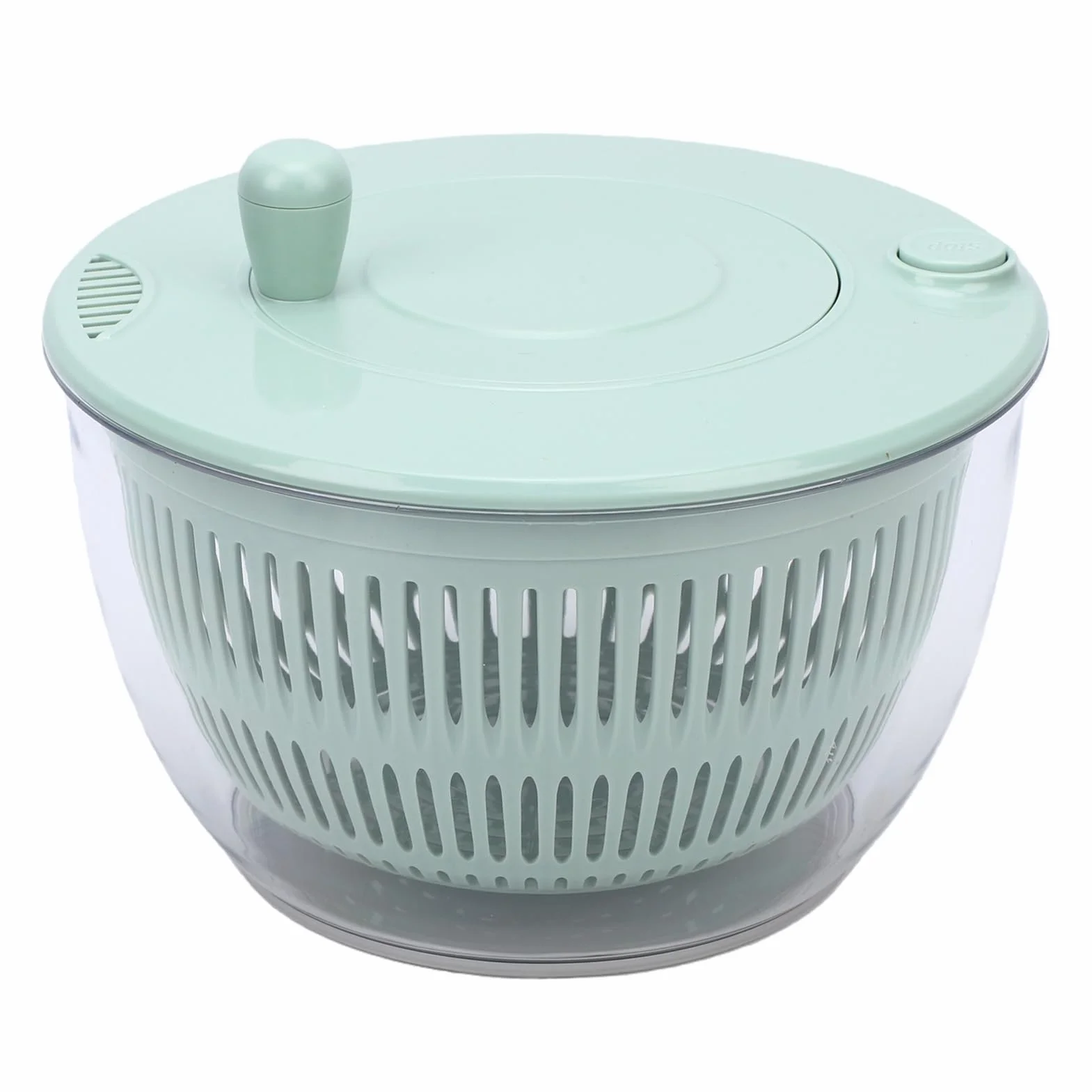 Pssopp Ralladores de Acero Inoxidable 3 en 1 Frutas Lechuga Spinner Extraíble Lavado de Verduras Secadora para Verduras Hierbas Pasta Bayas Cocina Ensalada Grande Spinner, Ensalada Grande (GREEN)