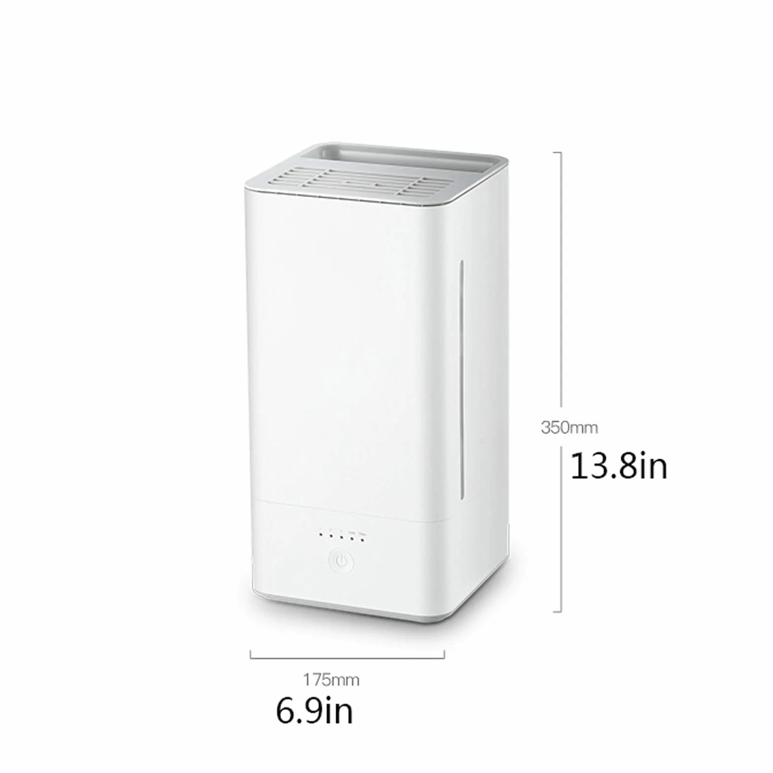 Humidificadores para dormitorio Humidificadores de llenado superior, humidificador de aire silencioso de 36 dB, humedad constante inteligente y apagado automático sin agua, humidificador con niebla fr