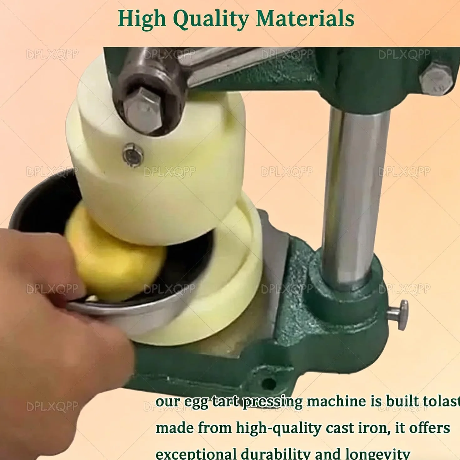Máquina para hacer tartas de huevo y prensa para hornear, juego completo de formación manual para tartas de huevo, tazas de pudín, conchas rellenas y pastelería, palanca para resultados profesionales