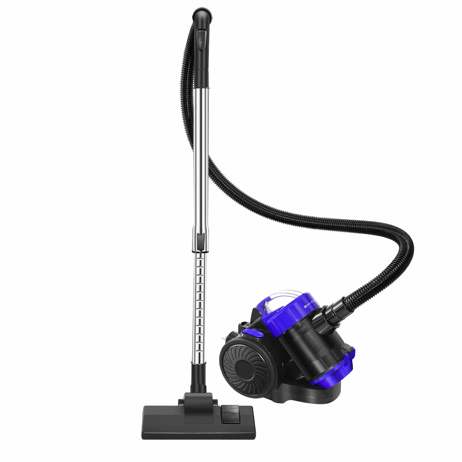 Aspiradora sin bolsa de 1000 W con fuerte fuerza de succión para pelo de animales, aspiradora sin bolsa, cable automático y accesorios para suelos, alfombras, tapicería