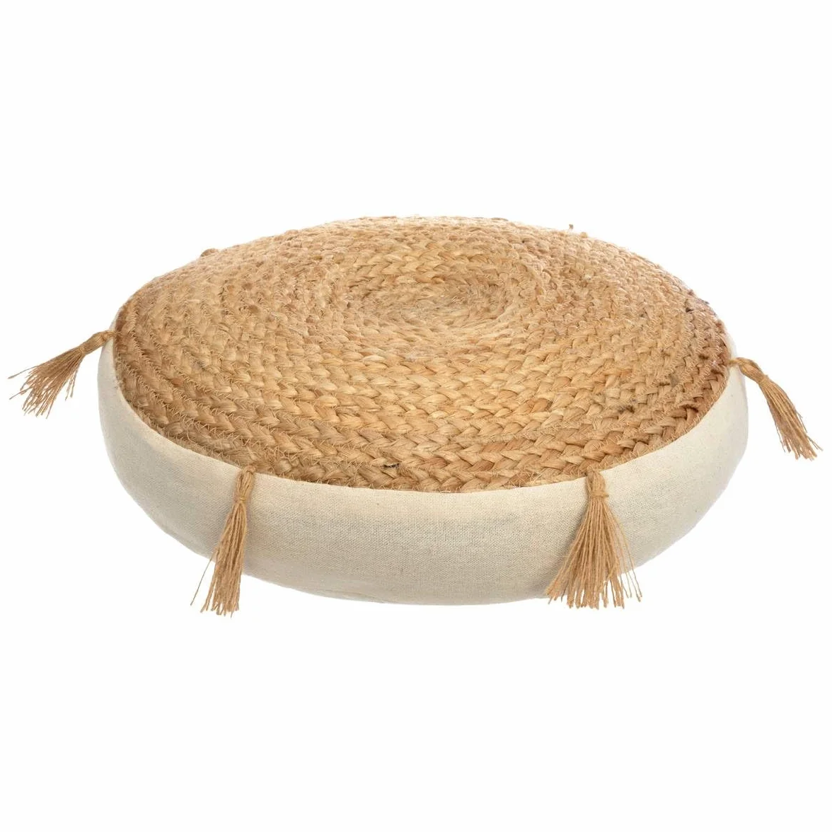 Atmosphera Cojín de Suelo Rituality Yute D. 38 cm