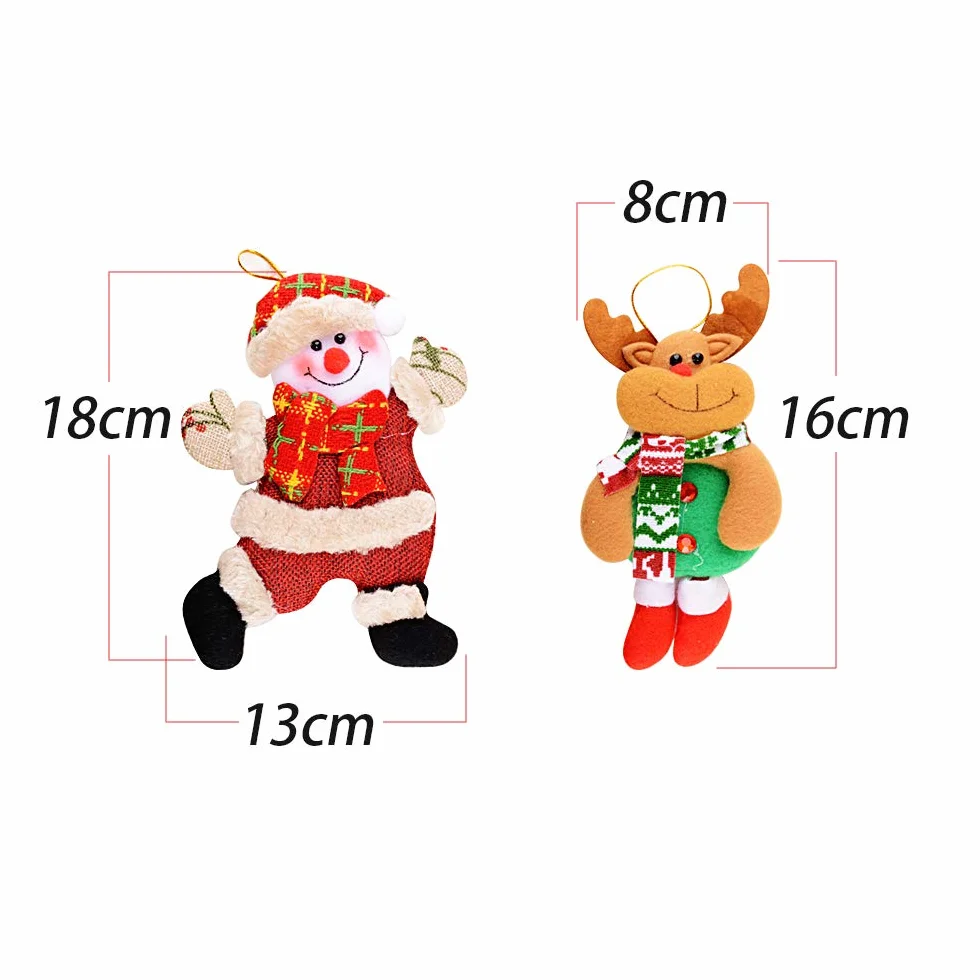 MEJOSER 8 Piezas Adornos Navidad Colgantes Papá Noel Decoración Navideña Manualidades