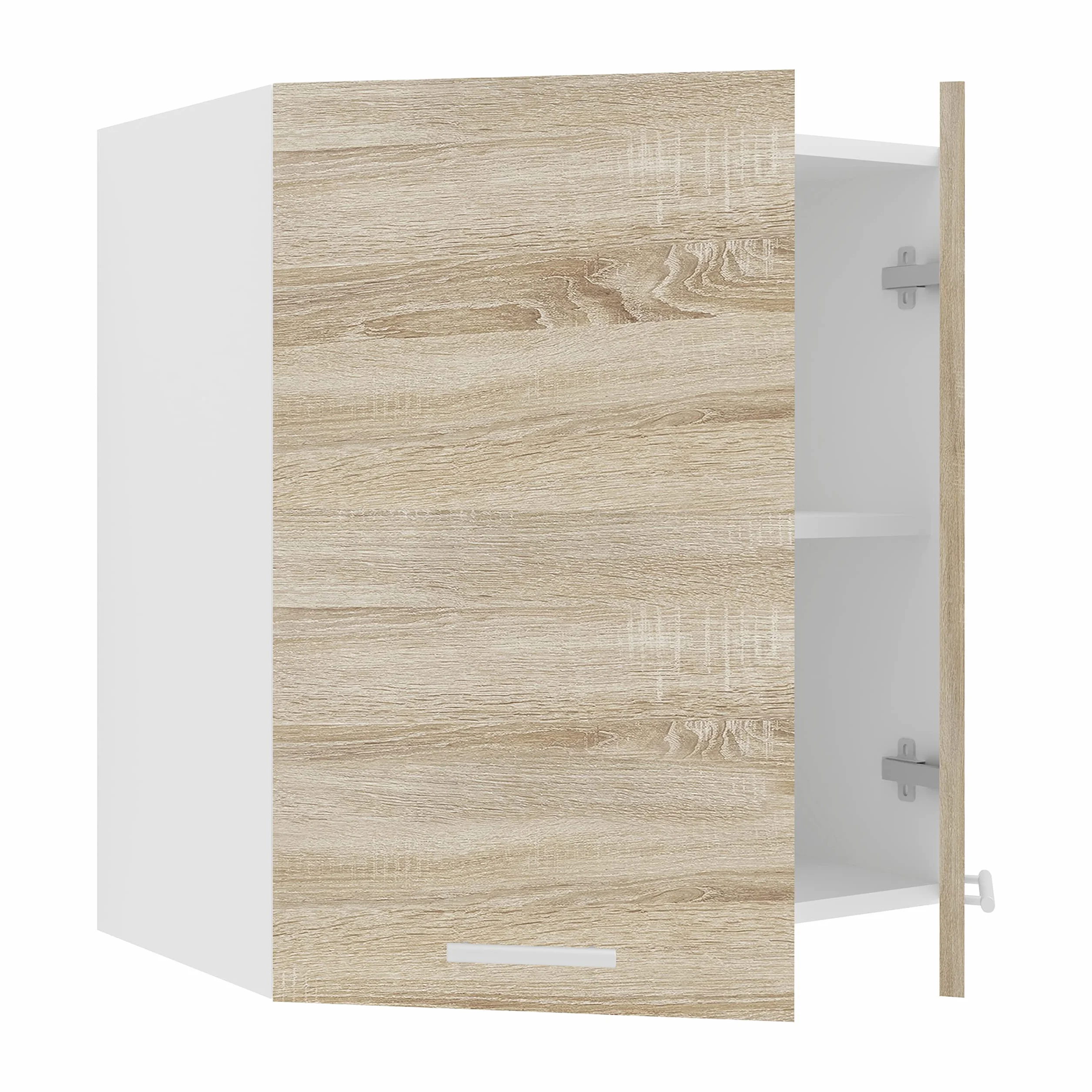 VCM Armario Colgante 2 Puertas, Madera, Blanco/Roble Sonoma, Talla única
