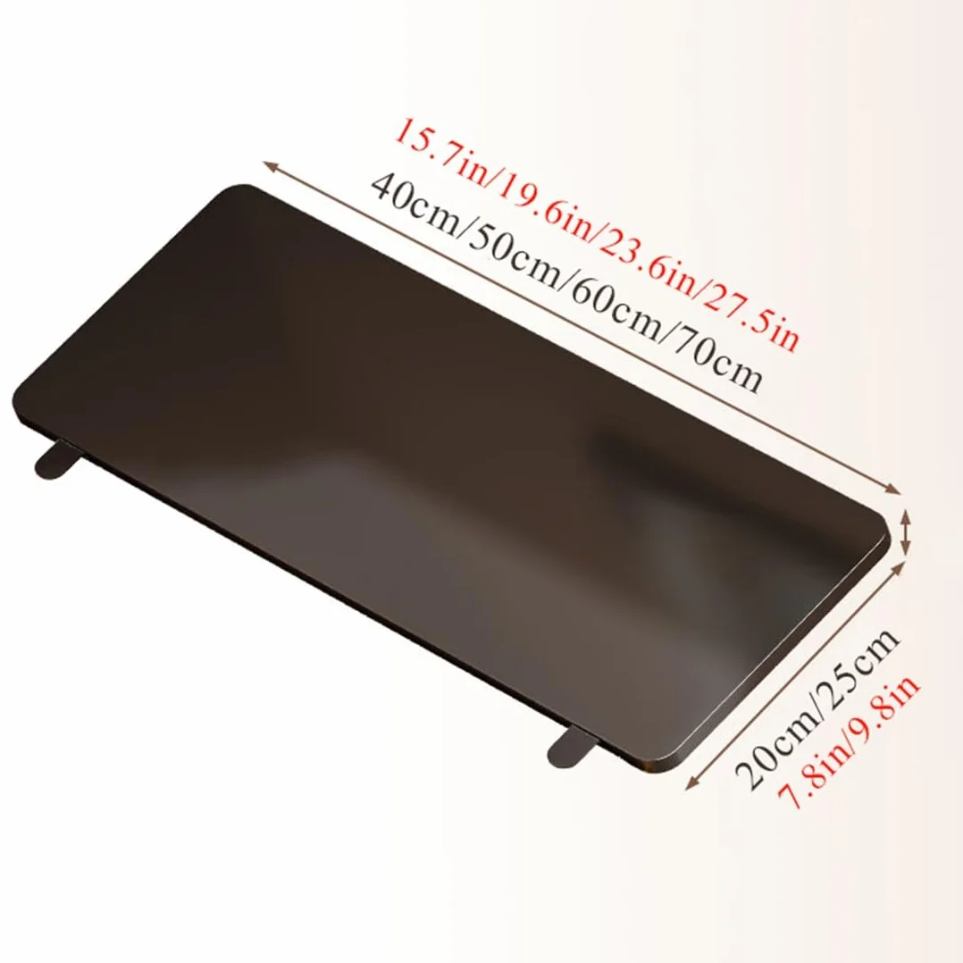 Plegable Escritorio Bandeja Extensión Teclado Mesa de Pared 70x25cm Negro
