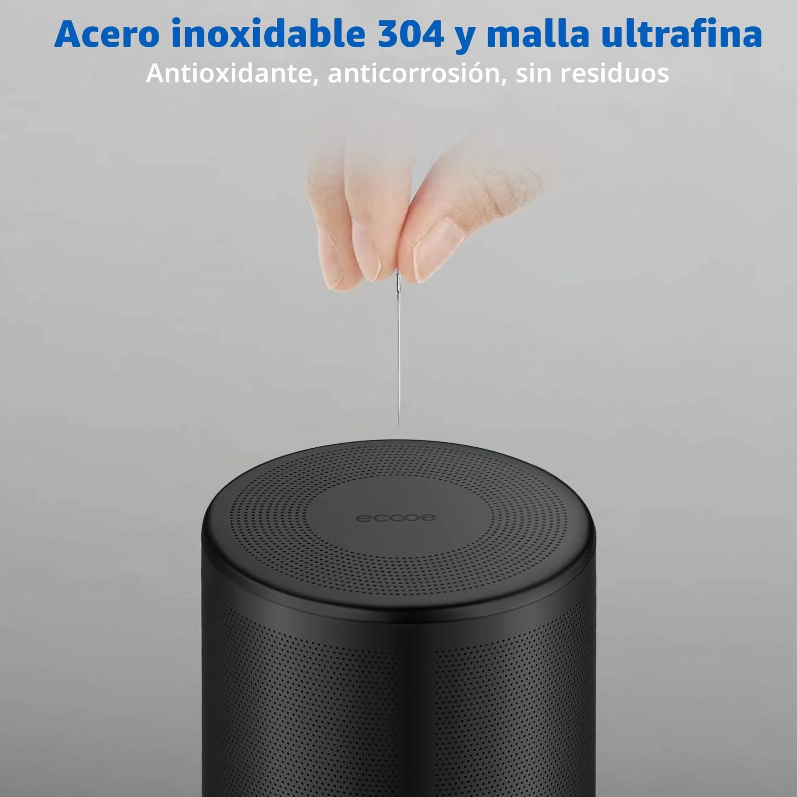 ecooe Tetera negra de 1500 ml de cristal de borosilicato con colador de acero inoxidable 18/8 extraíble resistente al calor para té negro, té verde, té de frutas, té perfumado