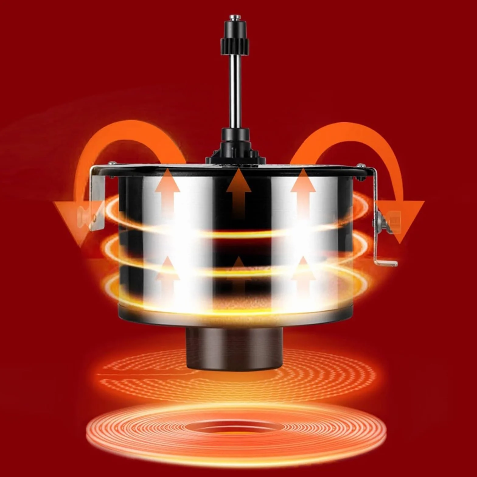 Máquina de Palomitas Máquina de palomitas doméstica comercial, palomitas de maíz con aceite de aire caliente, máquina automática for hacer palomitas de maíz, olla antiadherente con calefacción Palomit