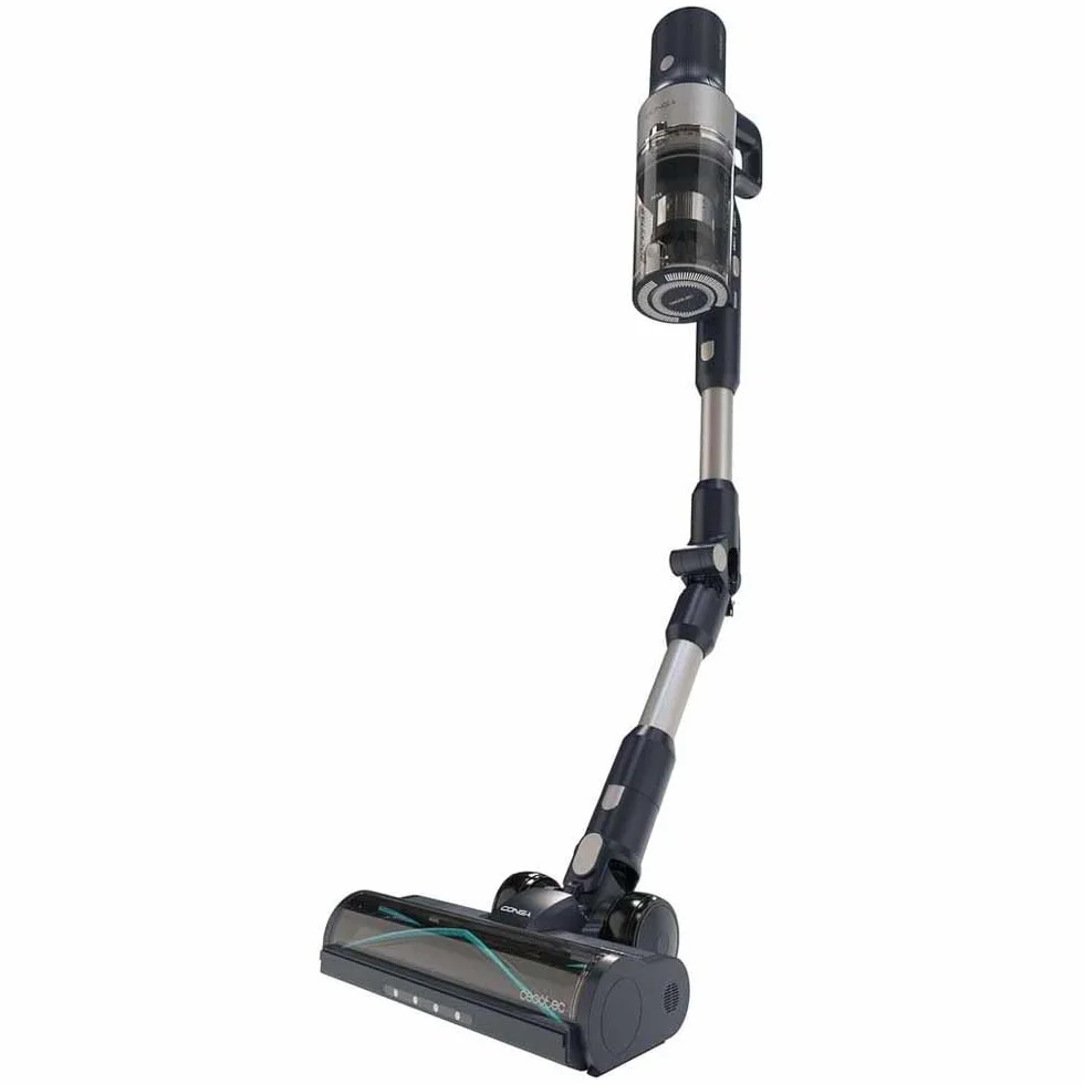 Cecotec Aspiradora Escoba Sin Cable Conga Rockstar 5500 Hurricane Station Flex, MAX 220 AW, 700 W, Base de Autovaciado, hasta 90min de Autonomía, Cepillo antienredos, Tubo Flexible y Ciclón Paralelo