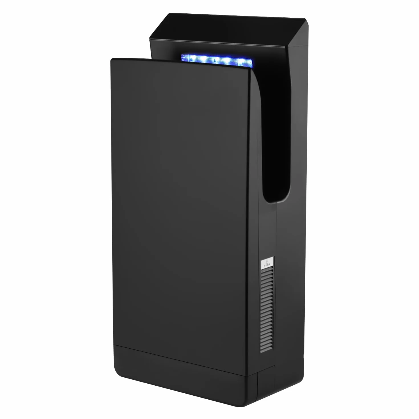 Secador de Manos Eléctrico de Alta Velocidad 1350W con Filtro HEPA,Esterilización UVC y Anión,Función Autosensing,Secador de Manos Profesional Comercial Negro